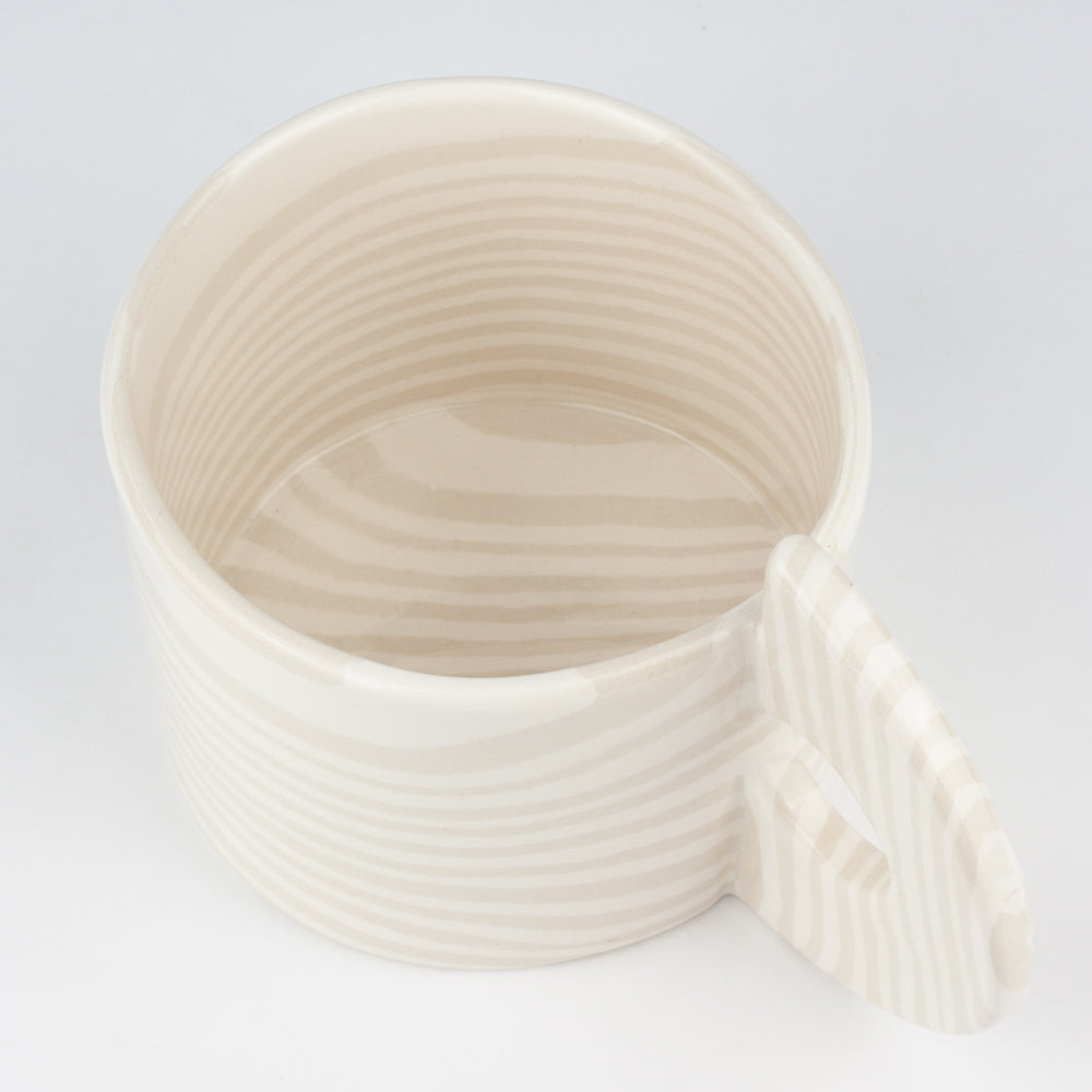 Oatmeal & White Large Marble Mug