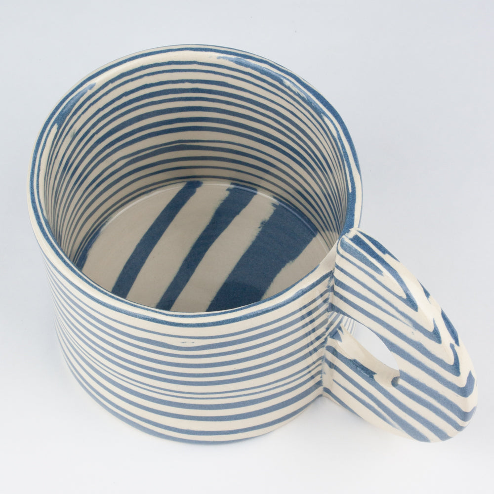 Blue & White Large Marble Mug