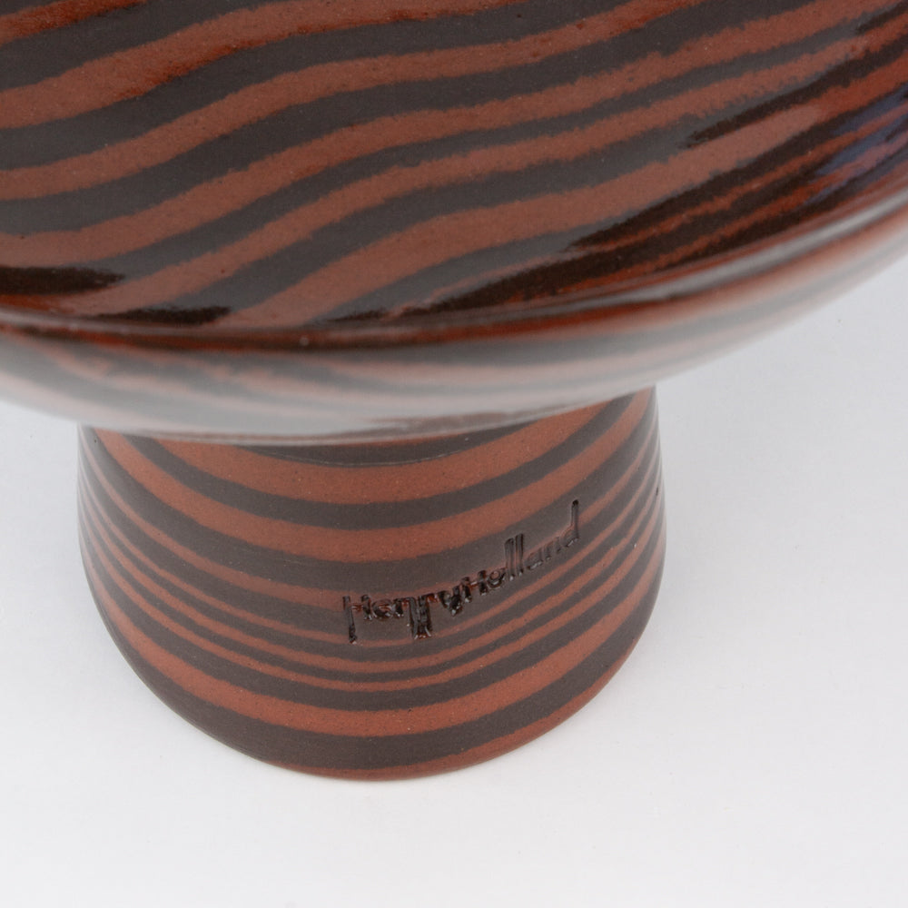 Terracotta & Brown Medium Marble Chalice Bowl