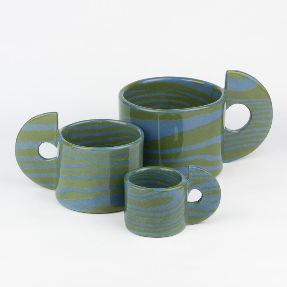 Green & Blue Marble Espresso Mug