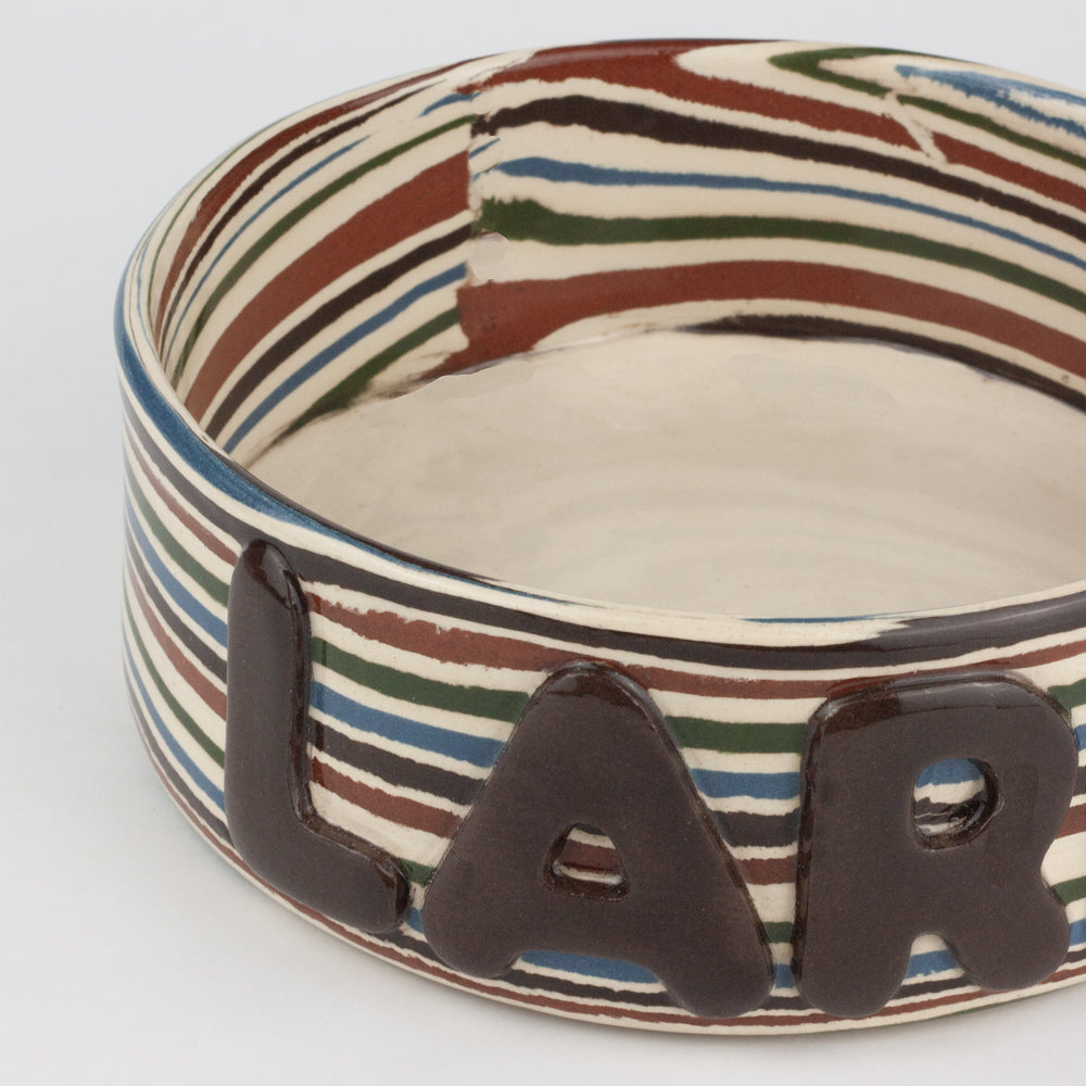 Personalised 5 Multi-Colour Large Pet Bowl