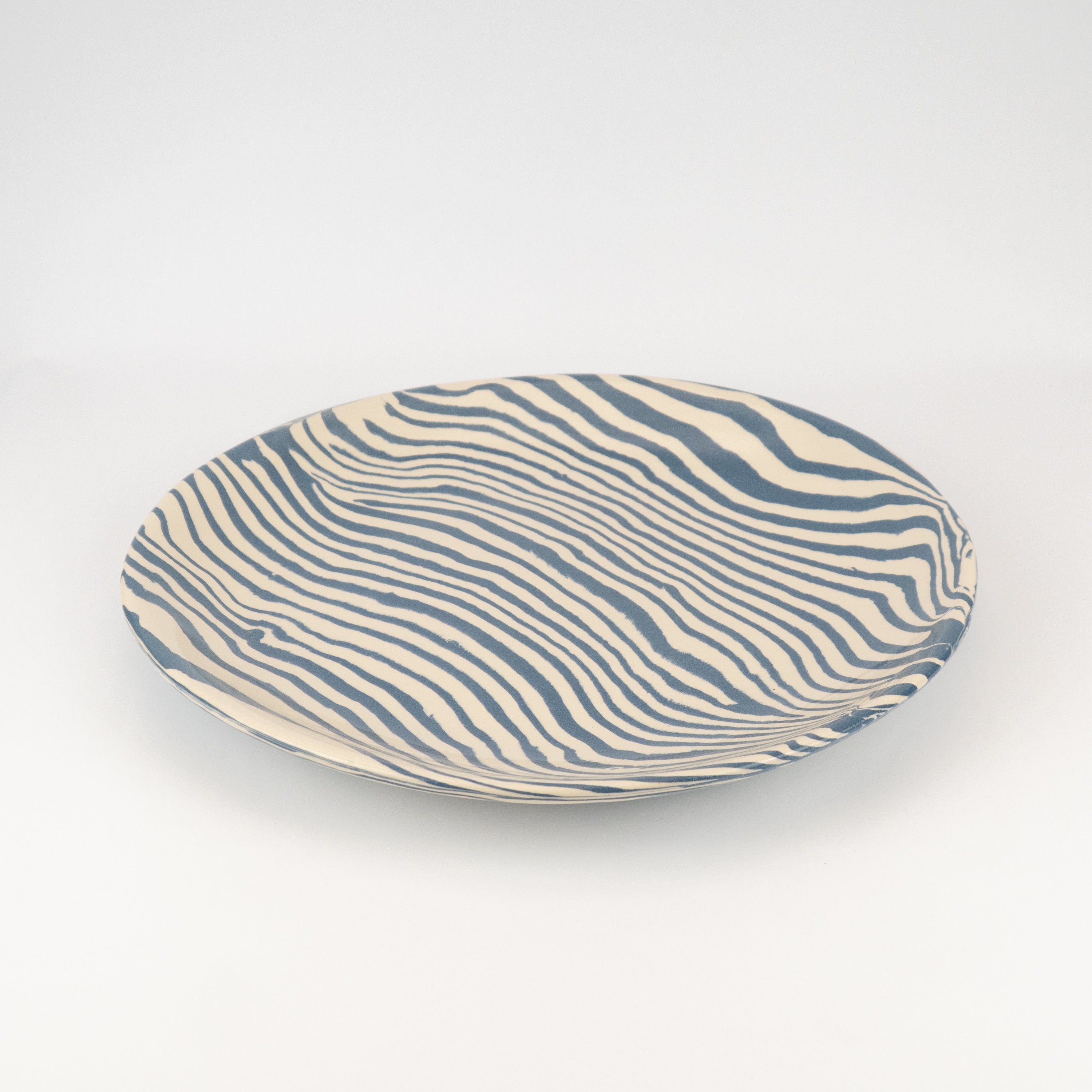 Extra Large Blue & White Serving Platter