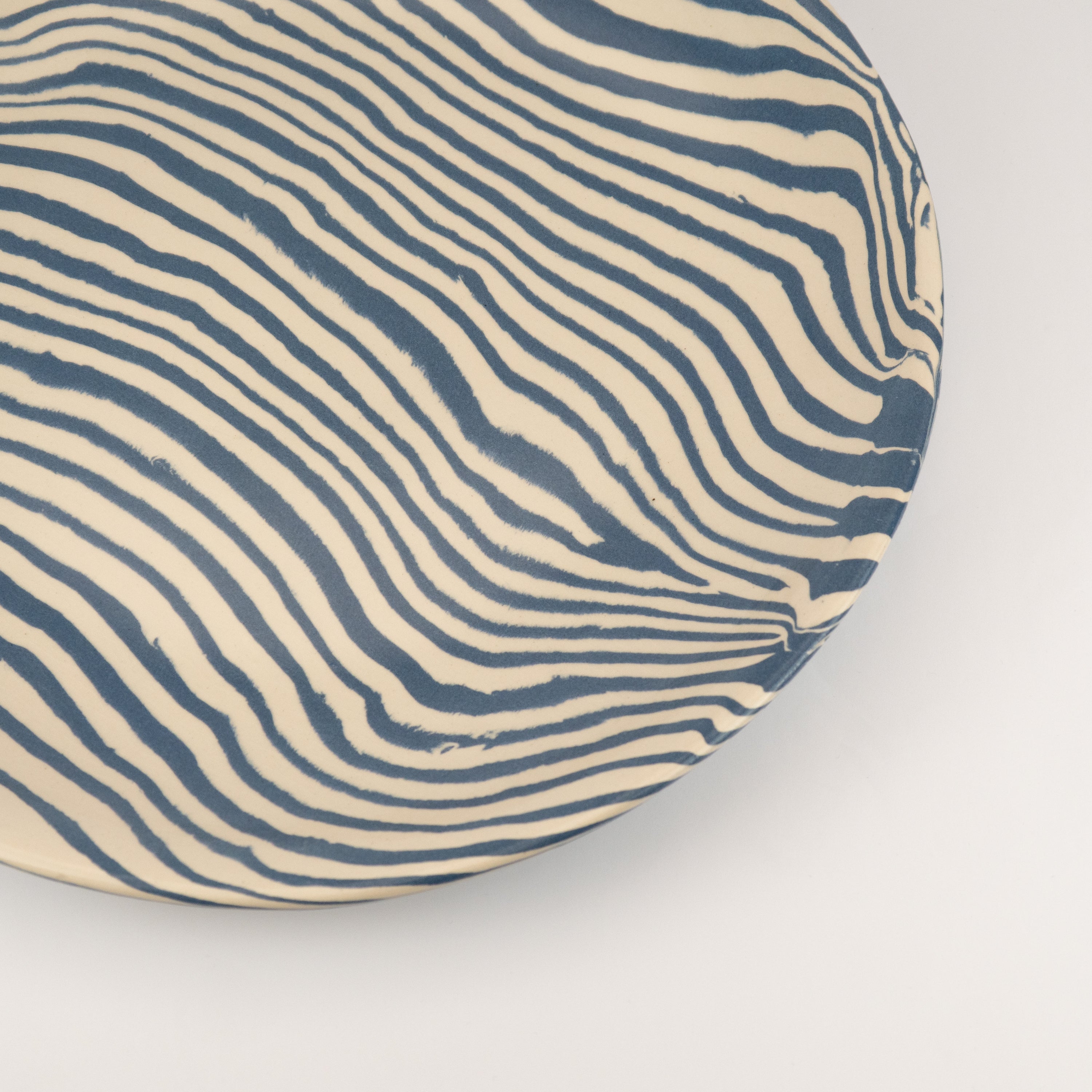 Extra Large Blue & White Serving Platter