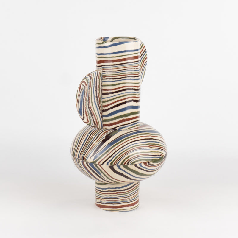 Five Multi-Colour Marble Profumo Vase