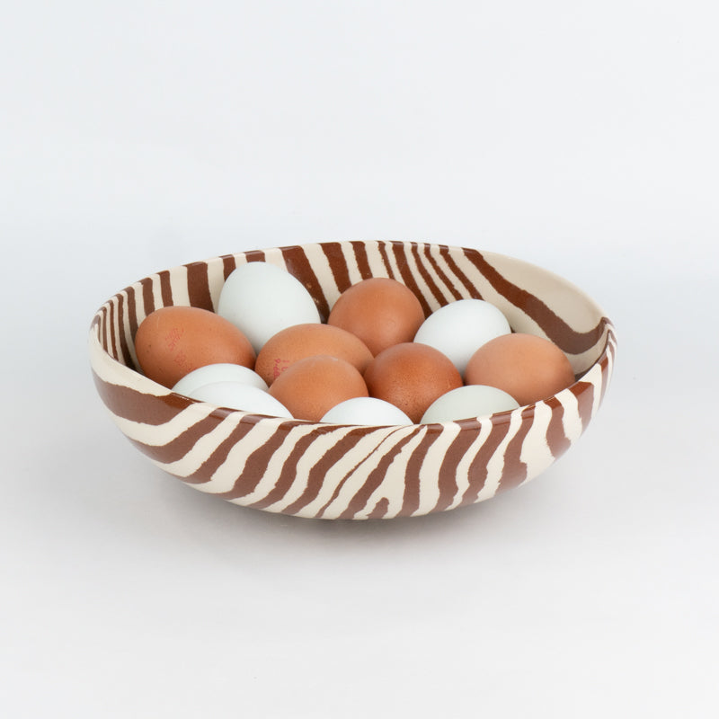 Terracotta & White Marble Ramen Bowl