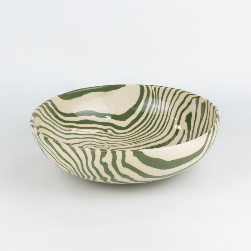 Green & White Marble Ramen Bowl