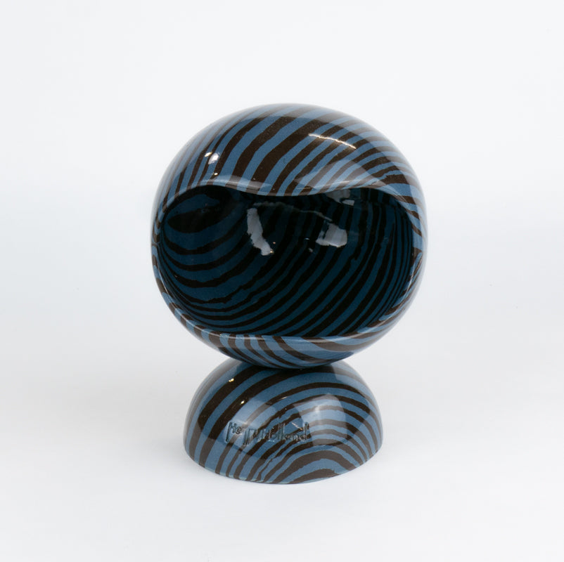 Blue & Brown Marble Marble Salt Pig