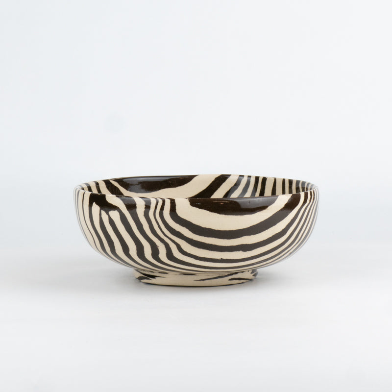 Brown & White Marble Cereal Bowl