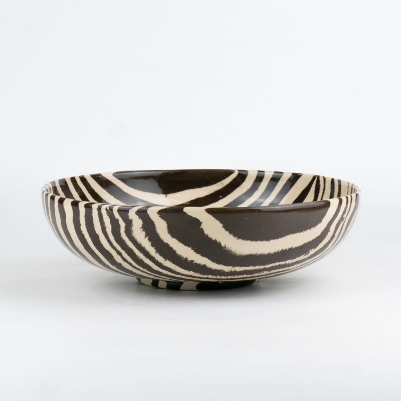 Brown & White Marble Ramen Bowl