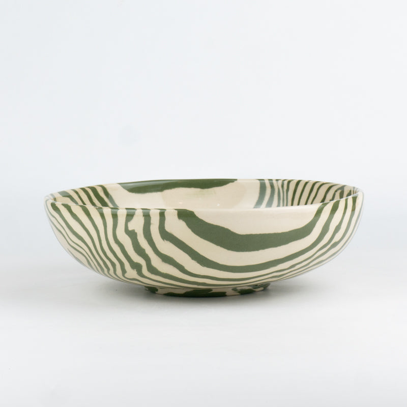 Green & White Marble Ramen Bowl