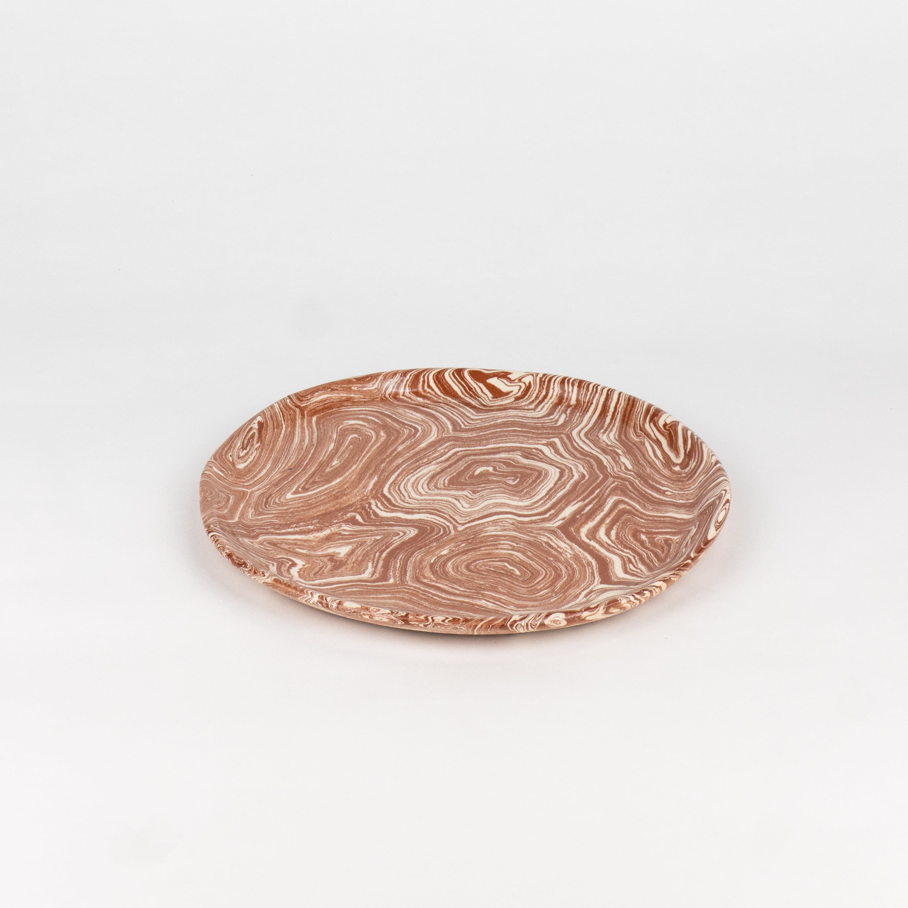 Terracotta & White Agate Side Plate
