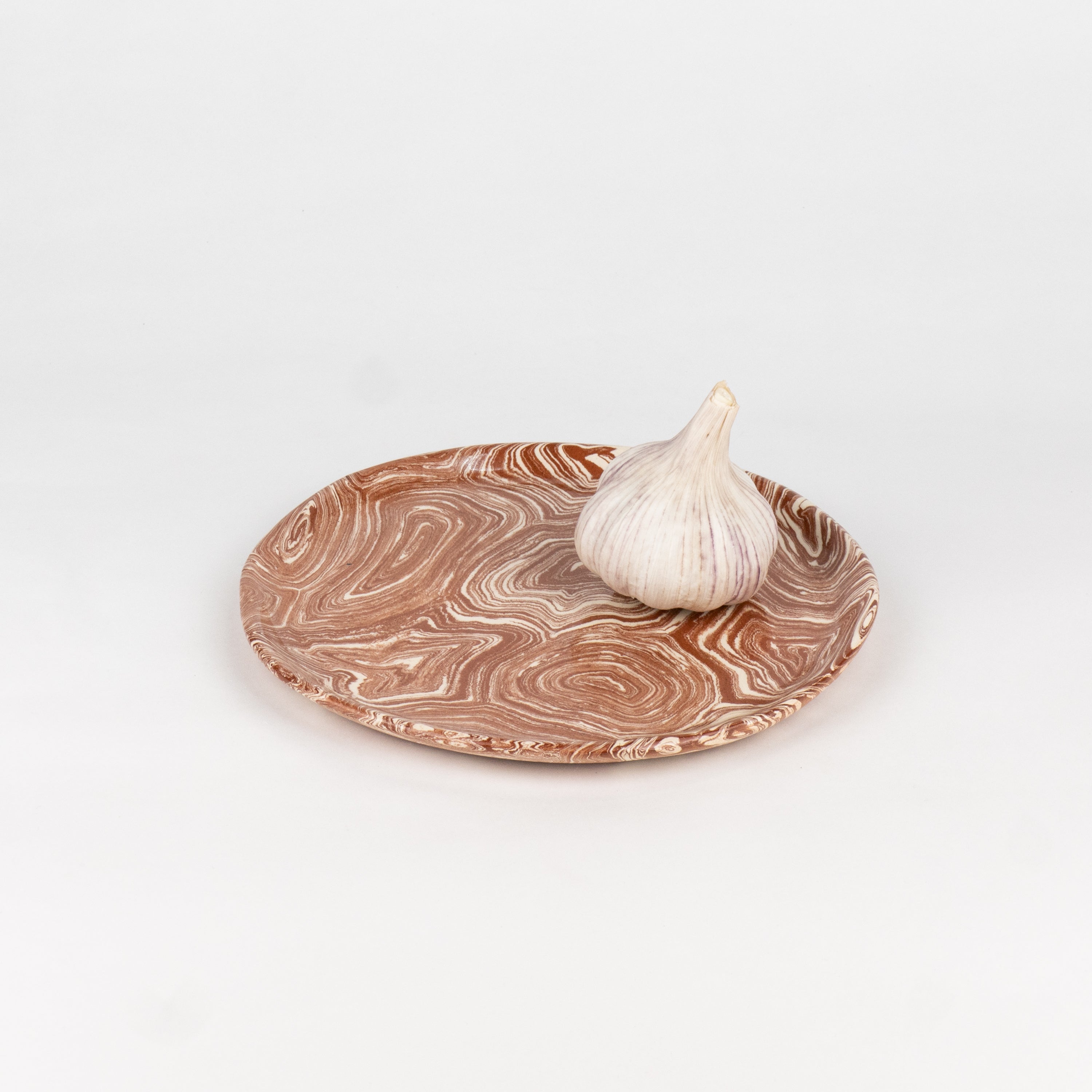 Terracotta & White Agate Side Plate