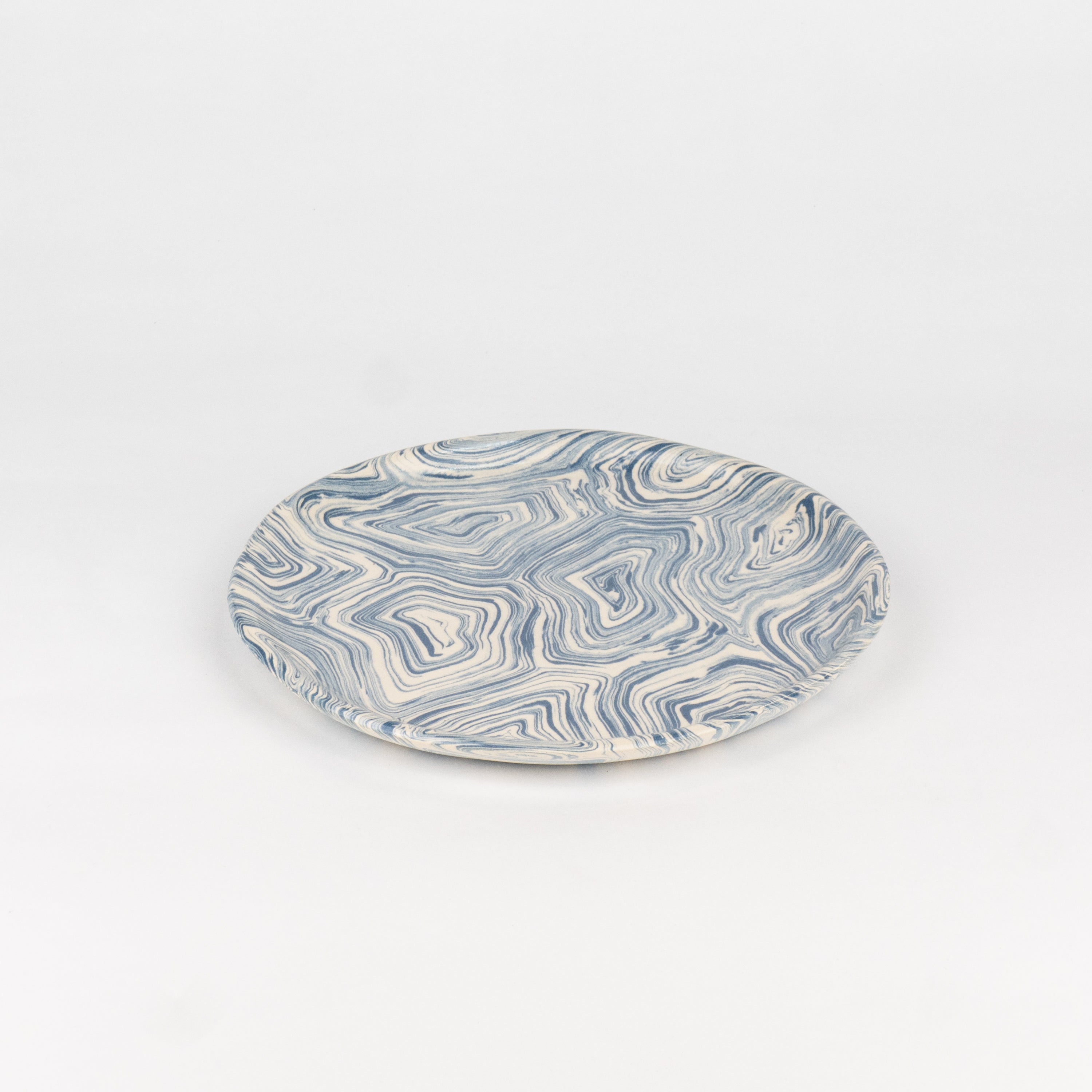 Blue & White Agate Side Plate