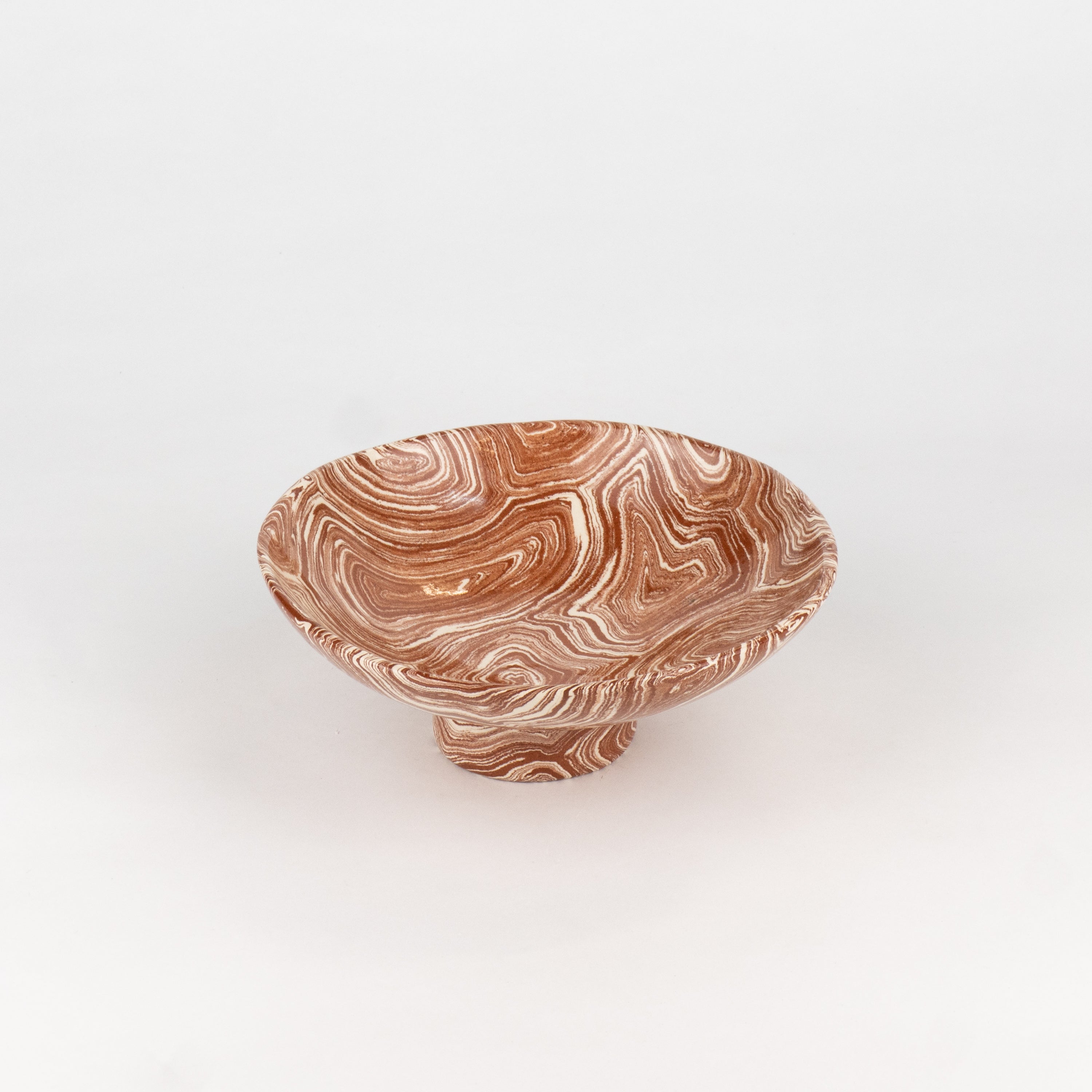 Terracotta & White Agate Small Dish
