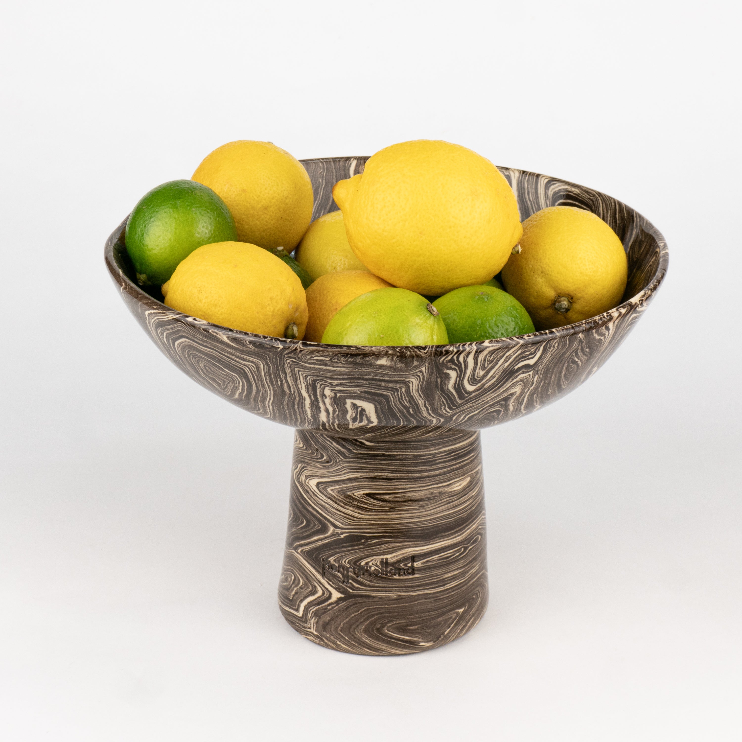 Brown & White Medium Agate Chalice Bowl