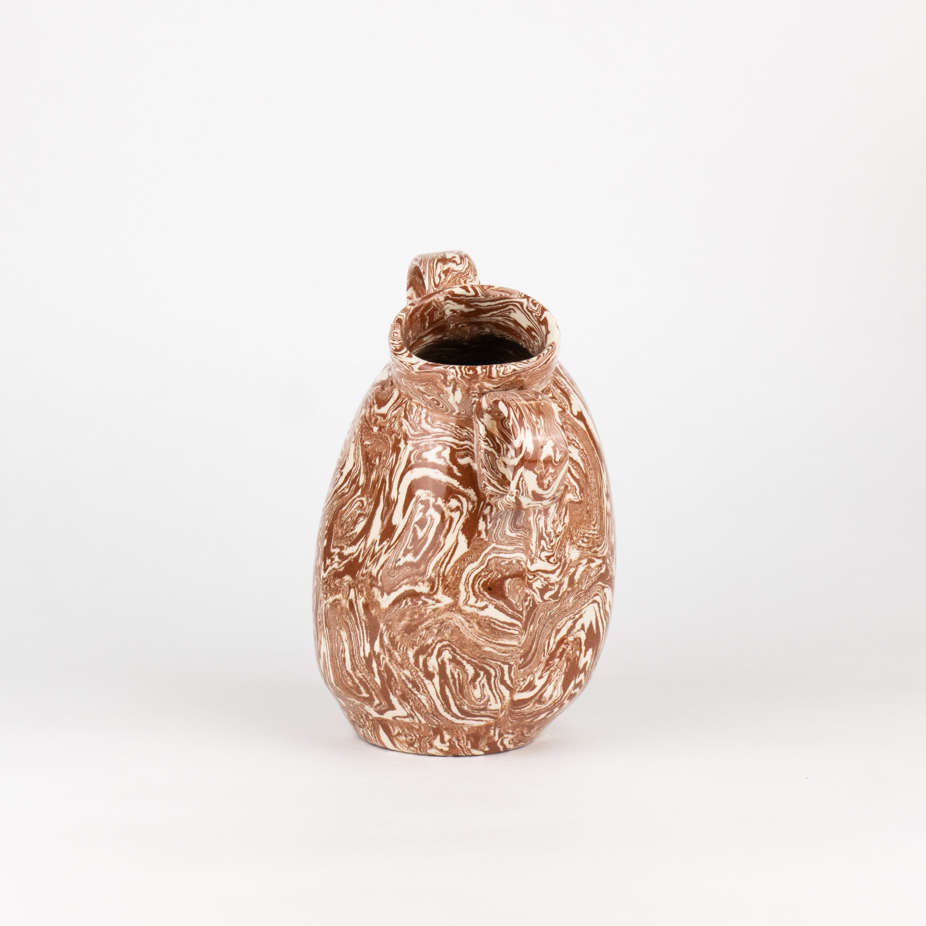 Terracotta & White Agate Mini Origin Vase
