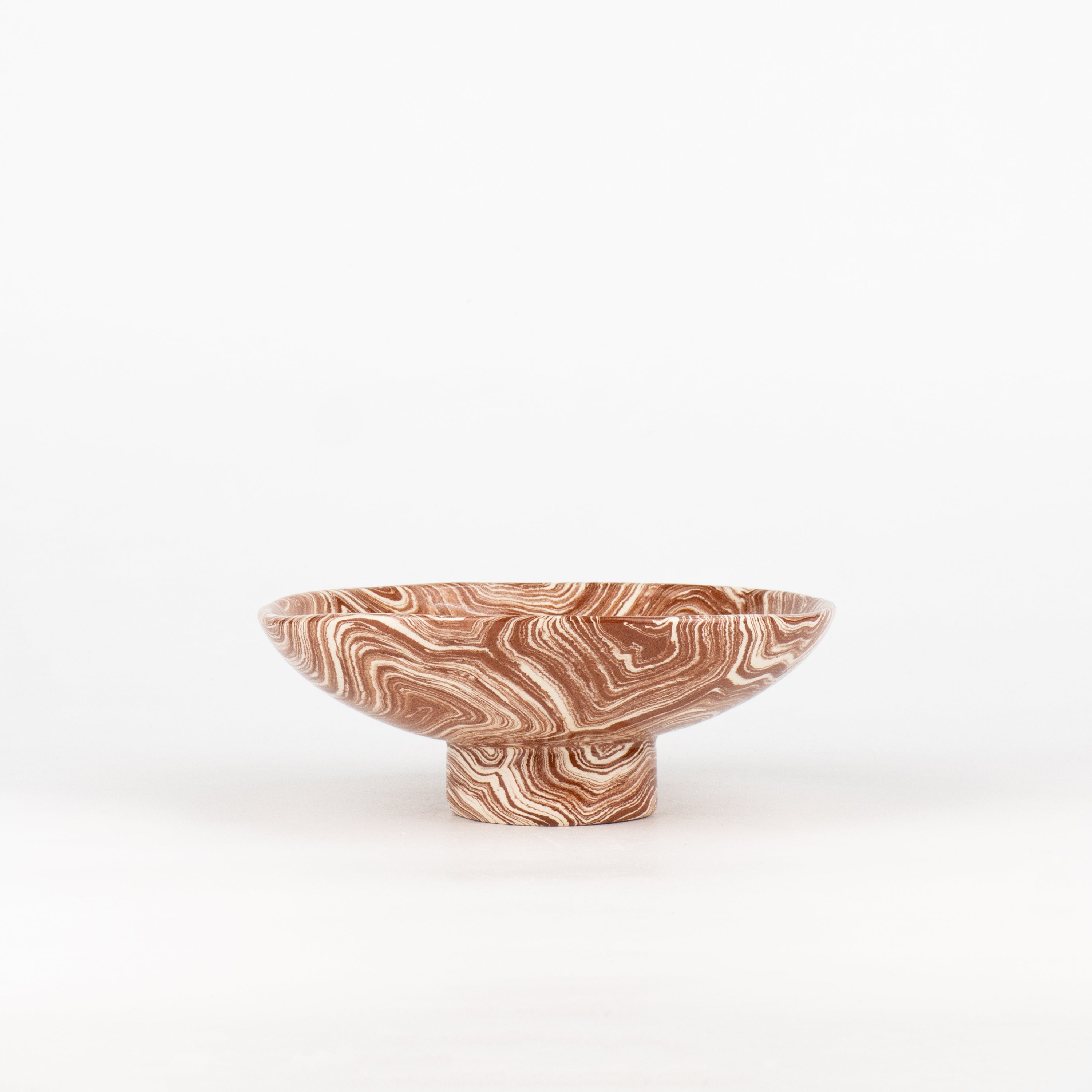 Terracotta & White Agate Small Dish