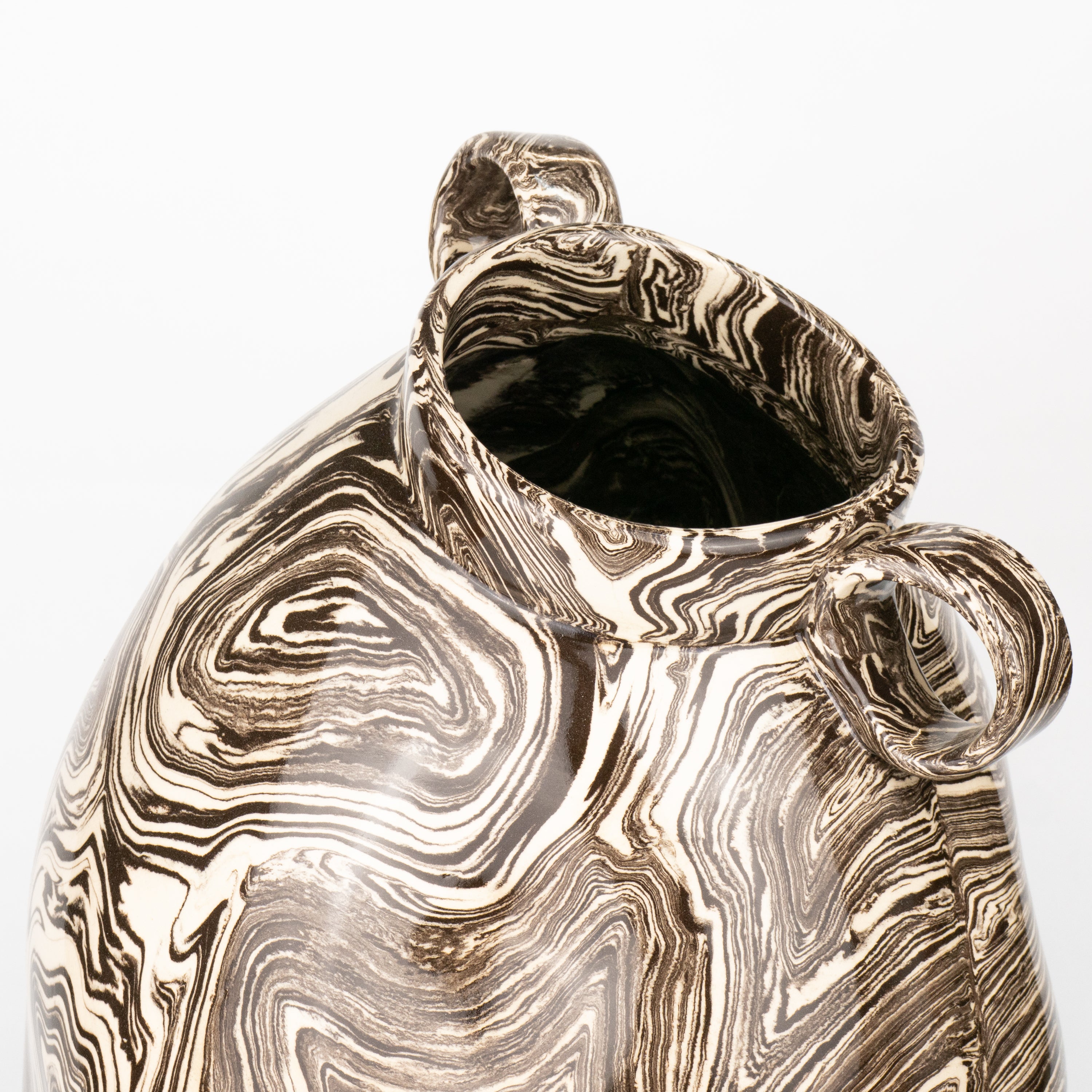 Brown & White Agate Maxi Origin Vase