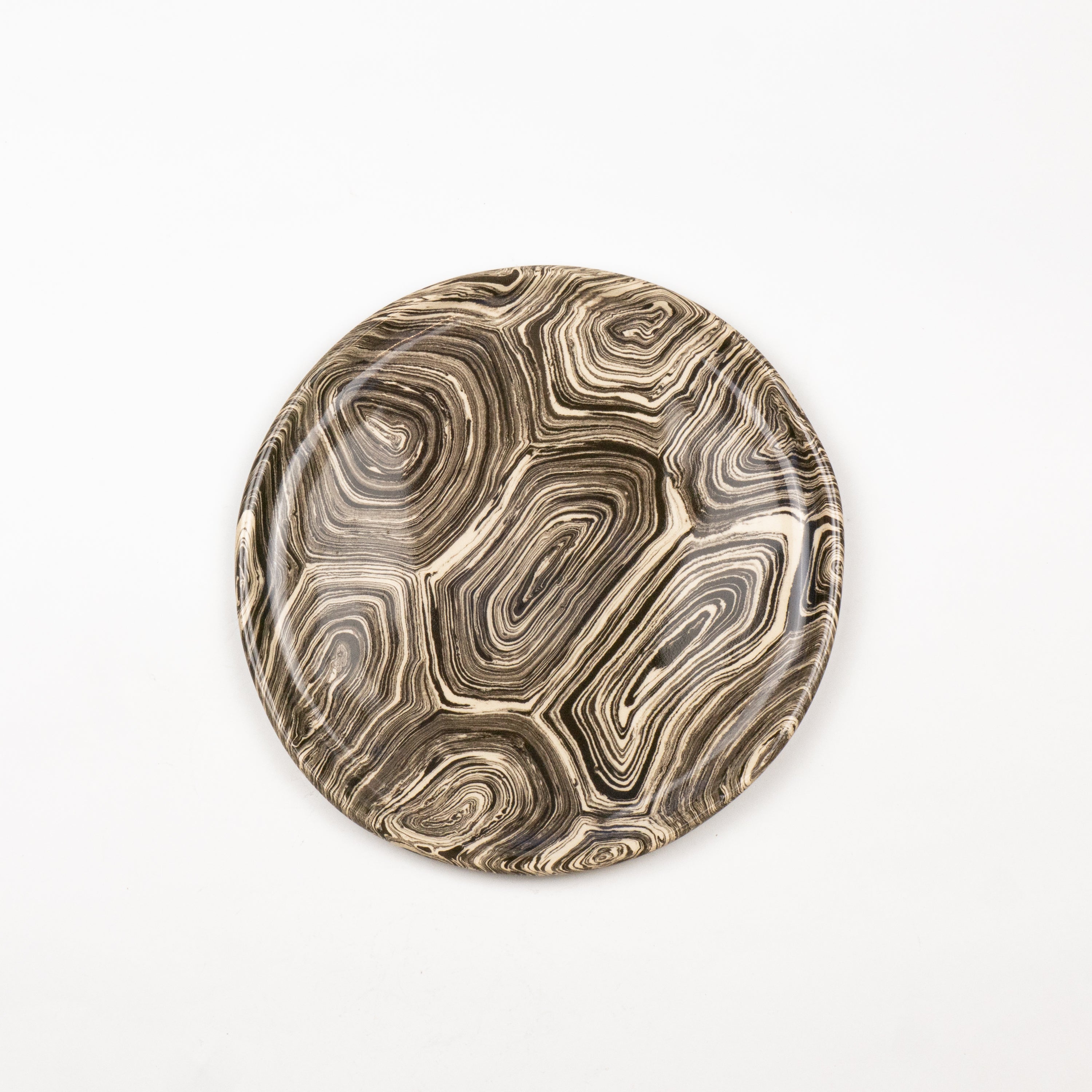 Brown & White Agate Side Plate