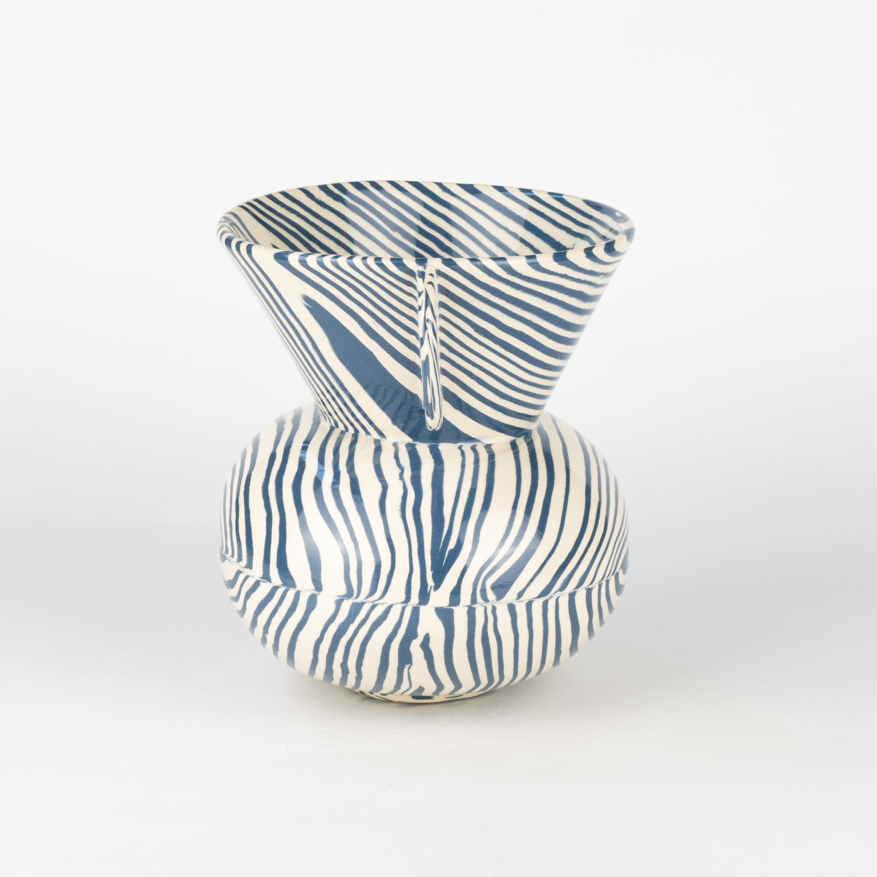 Blue & White Marble Mini Townsend Vase
