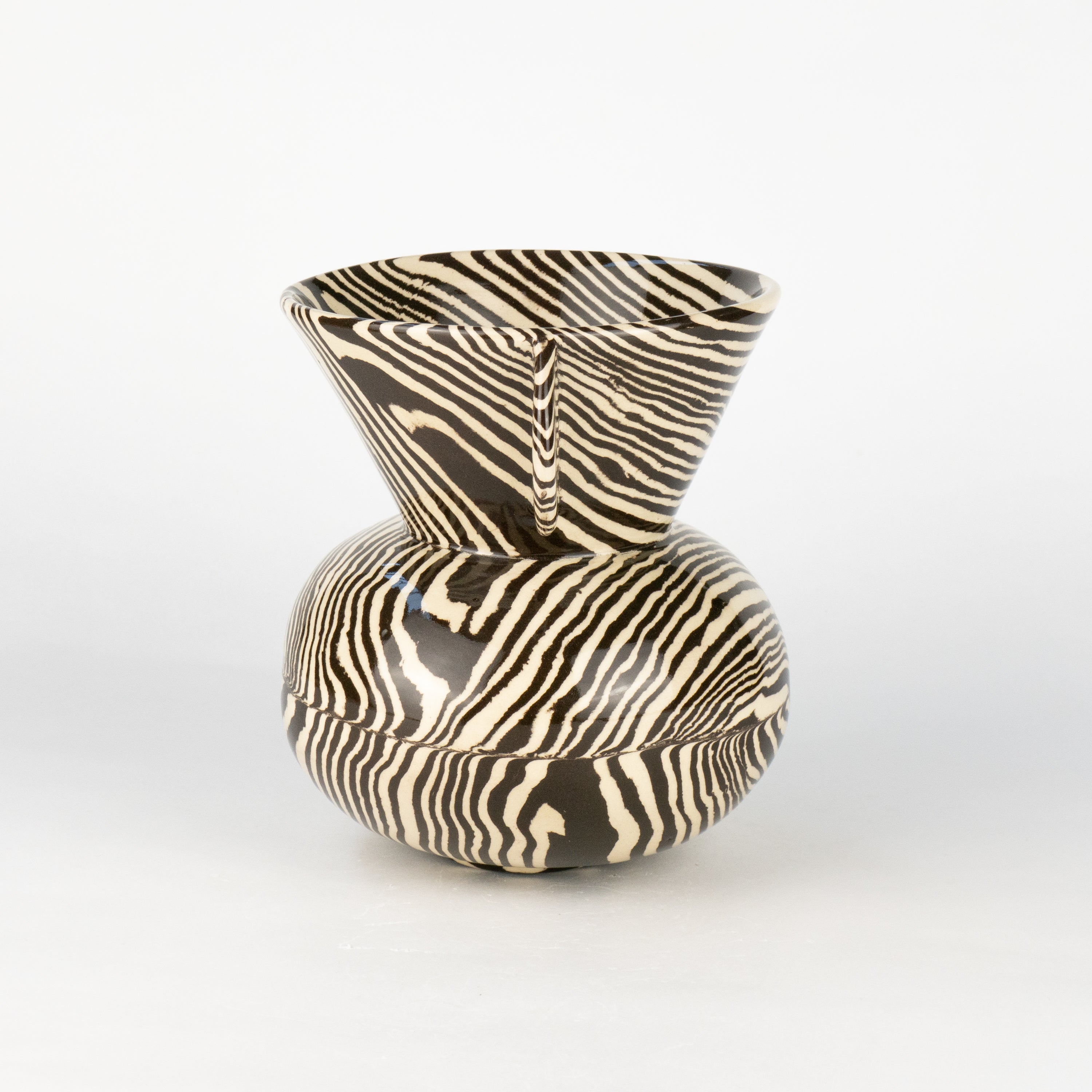 Brown & White Marble Mini Townsend Vase