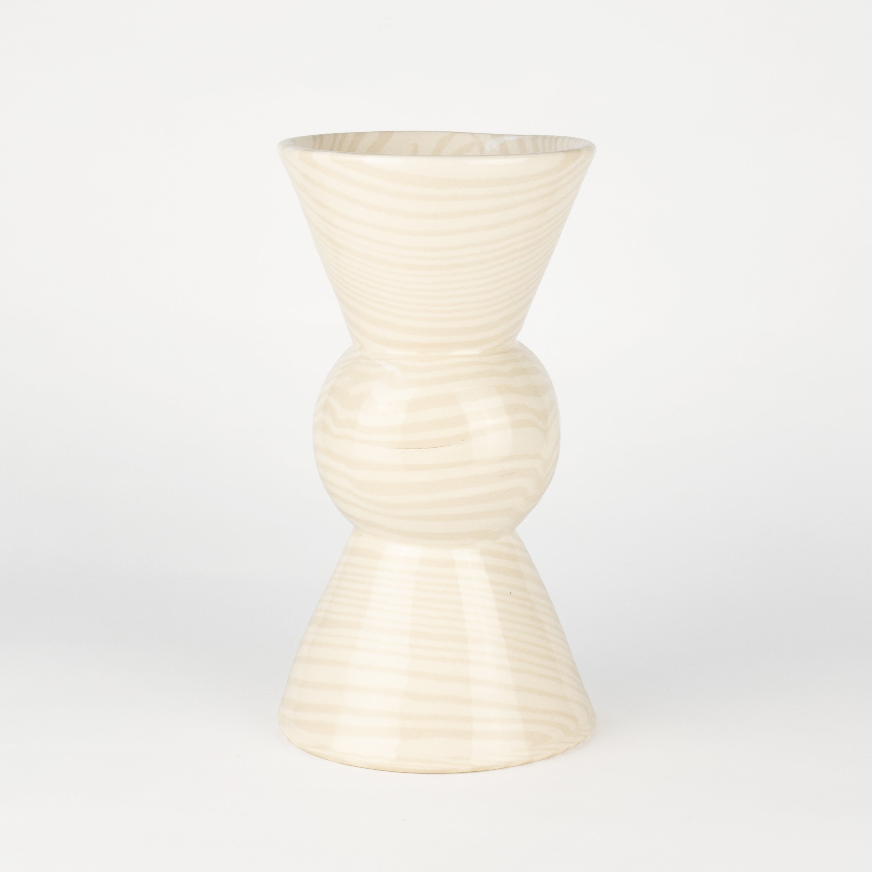 Oatmeal & White Marble Mini Hewitt Vase