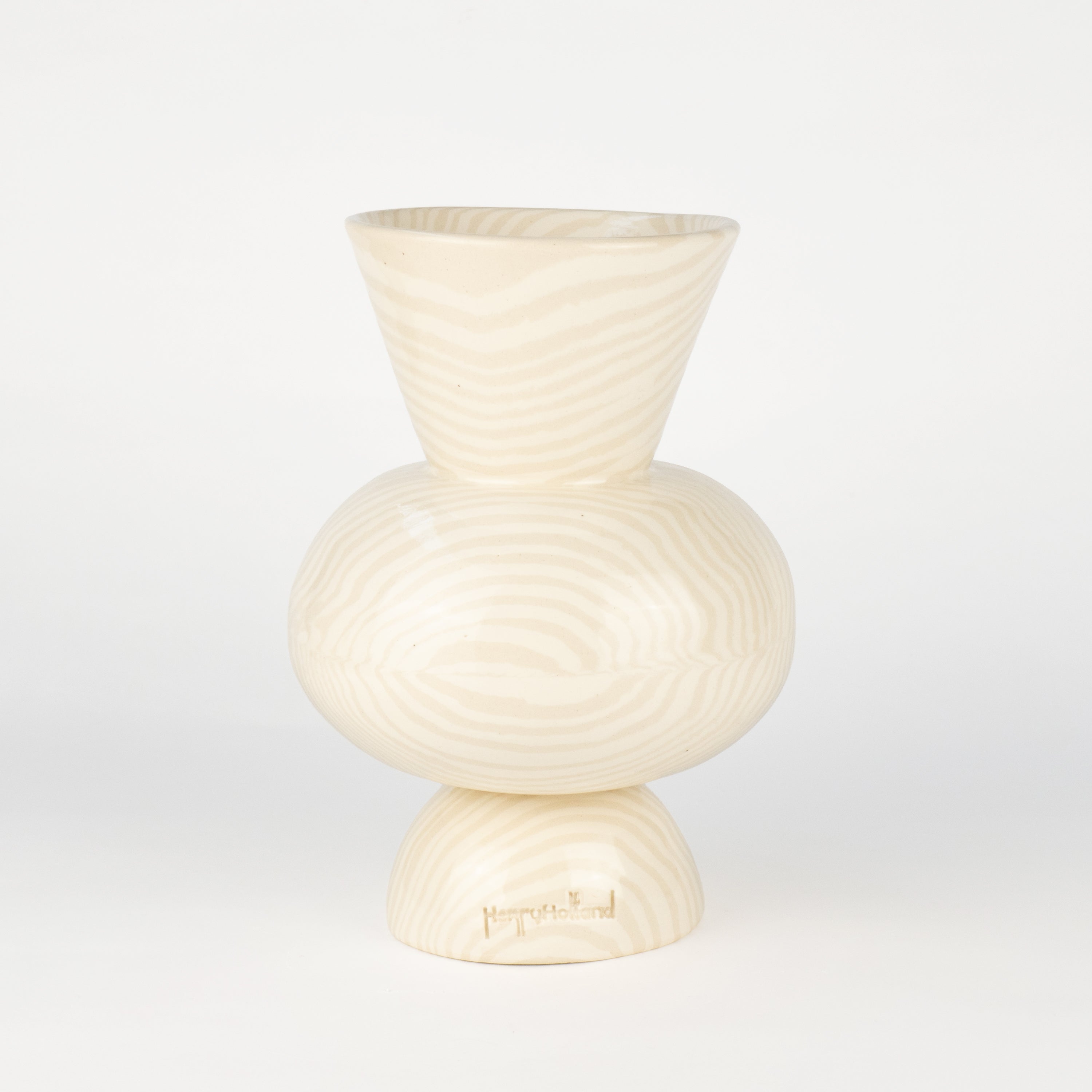 Oatmeal & White Marble Mini Asquith Vase