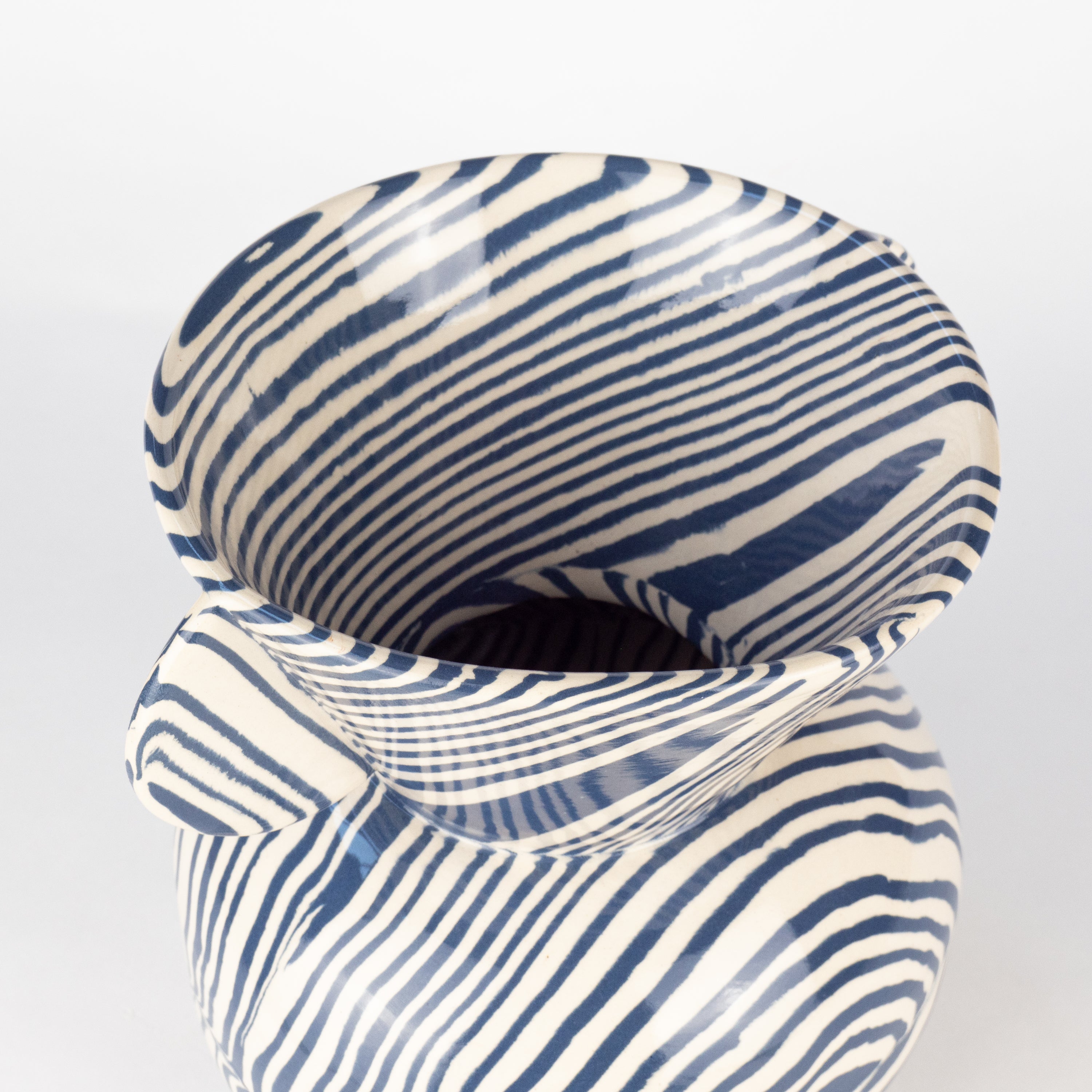 Blue & White Marble Mini Townsend Vase