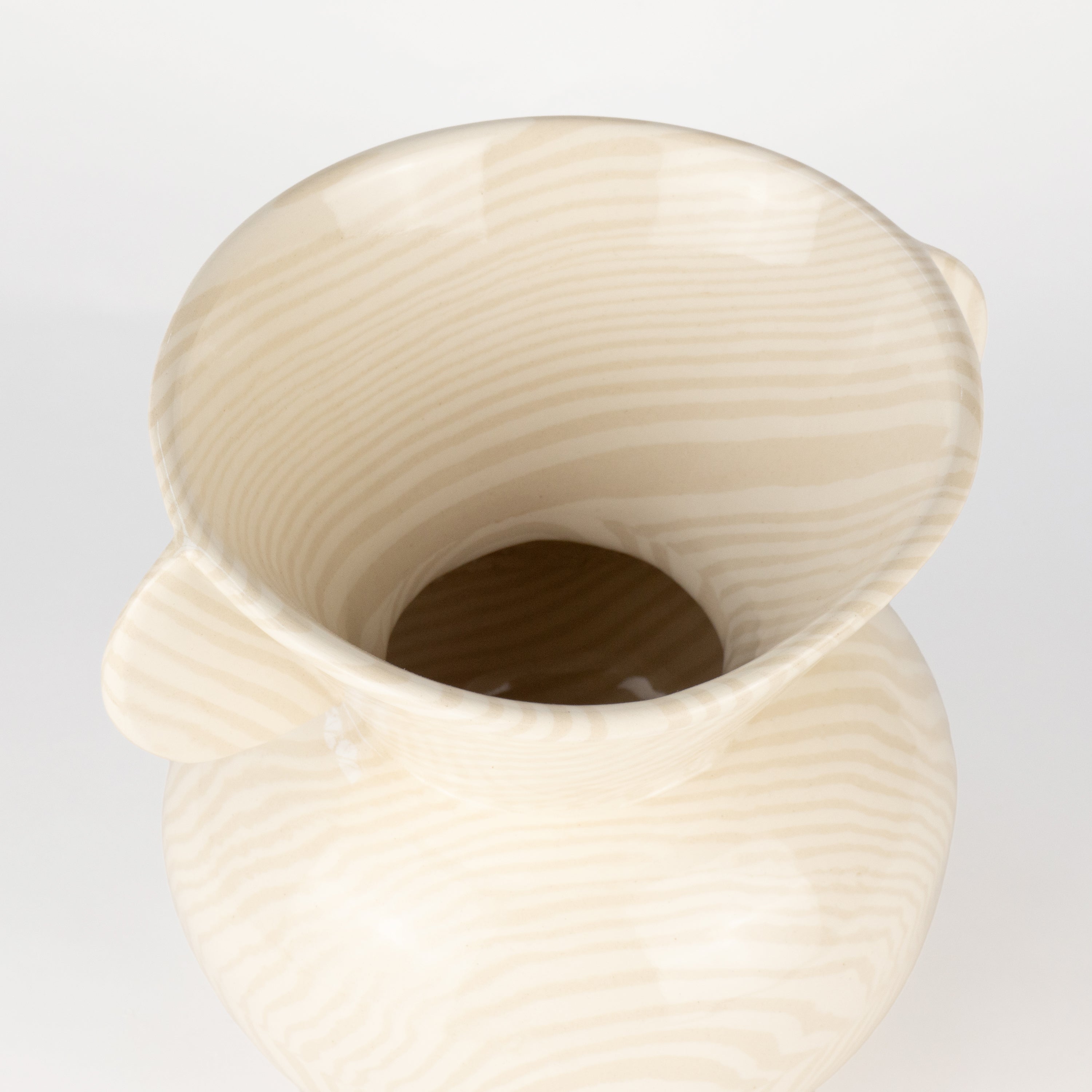 Oatmeal & White Marble Mini Townsend Vase