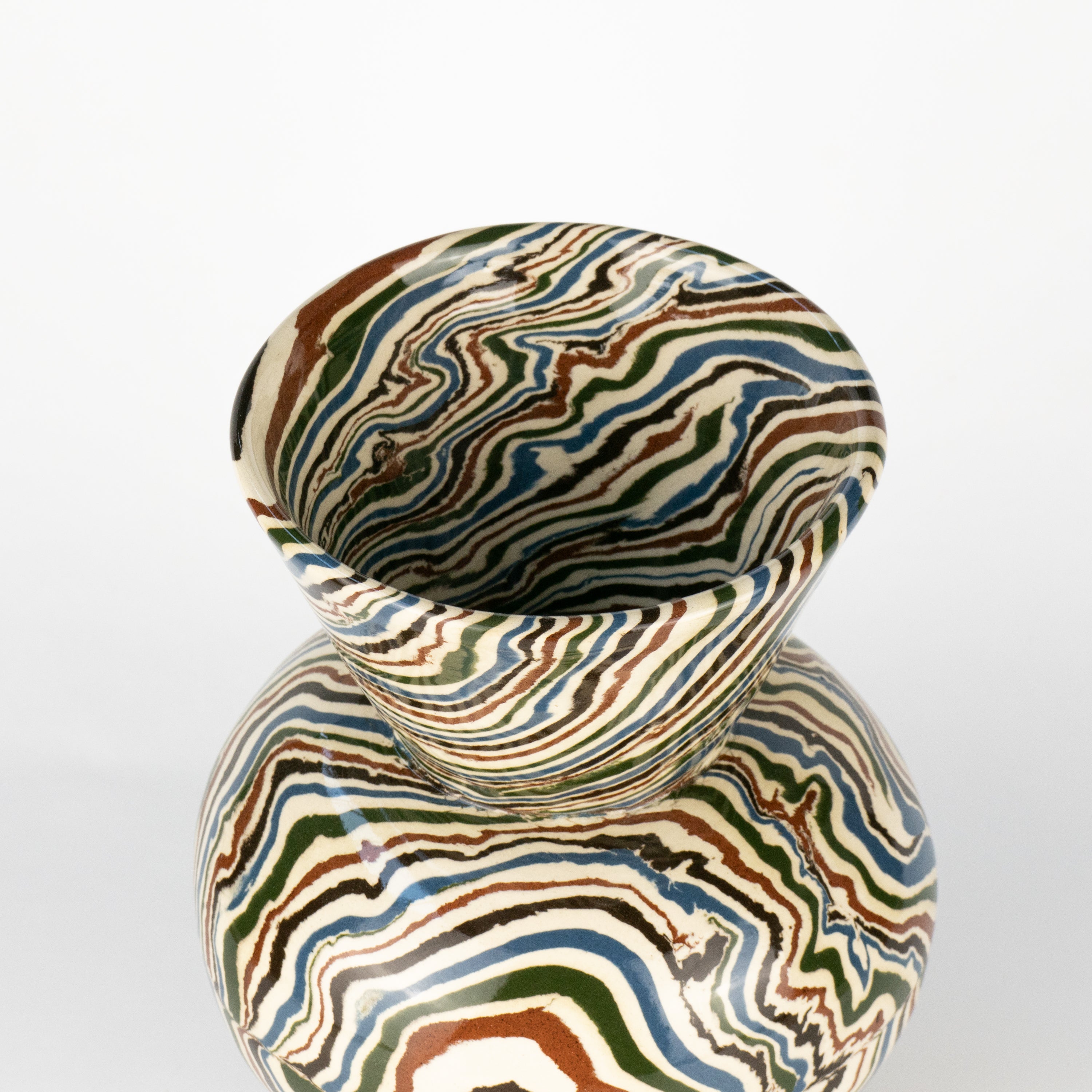 Five Multi-Colour Marble Mini Asquith Vase