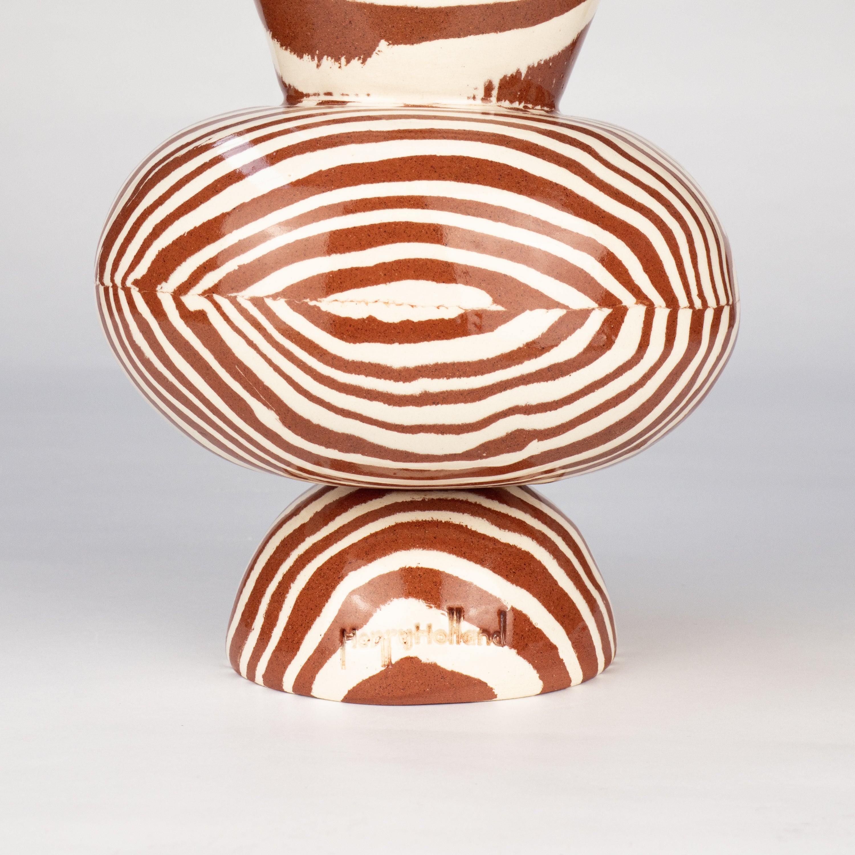 Terracotta & White Marble Mini Asquith Vase