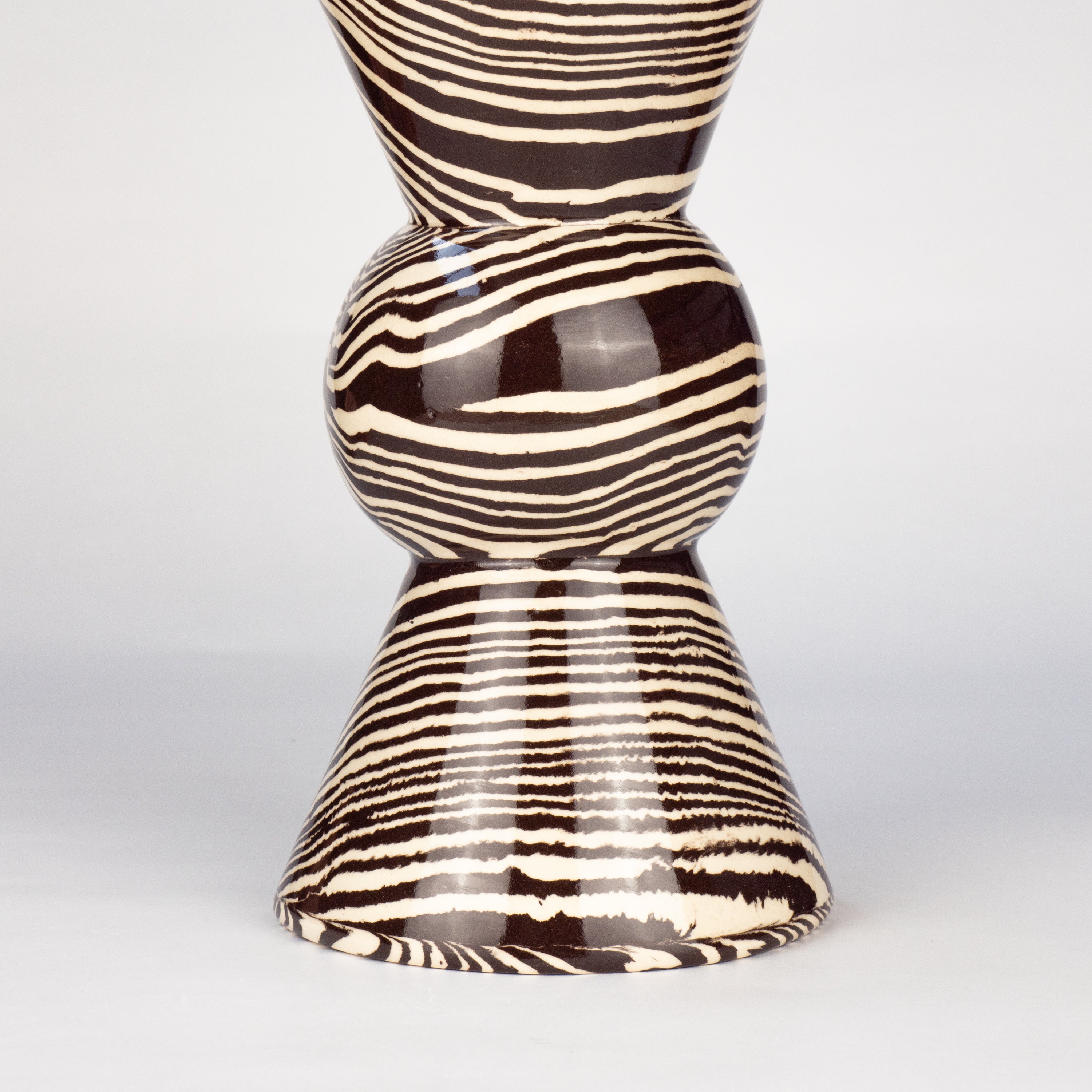 Brown & White Marble Mini Hewitt Vase