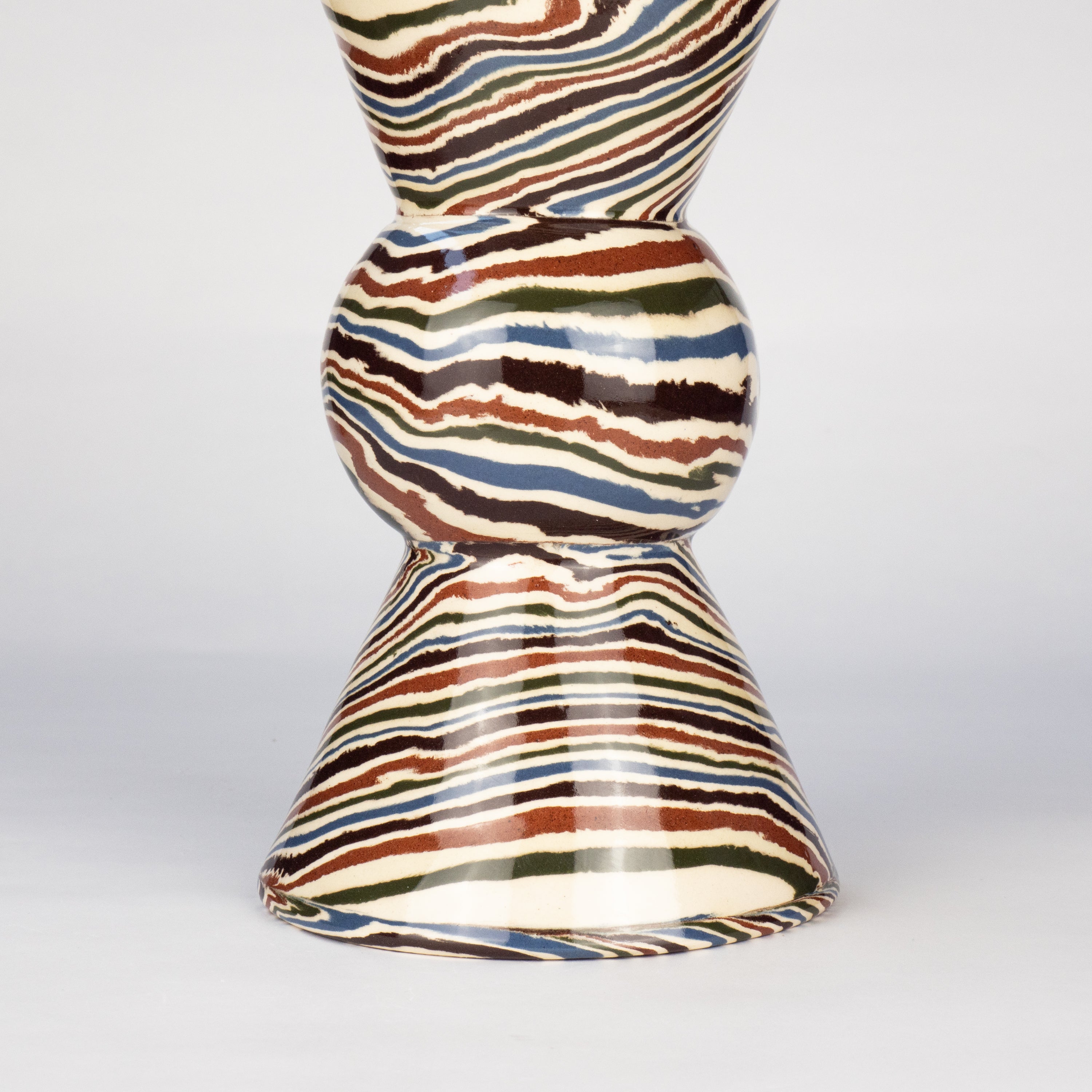 Five Multi-Colour Marble Mini Hewitt Vase