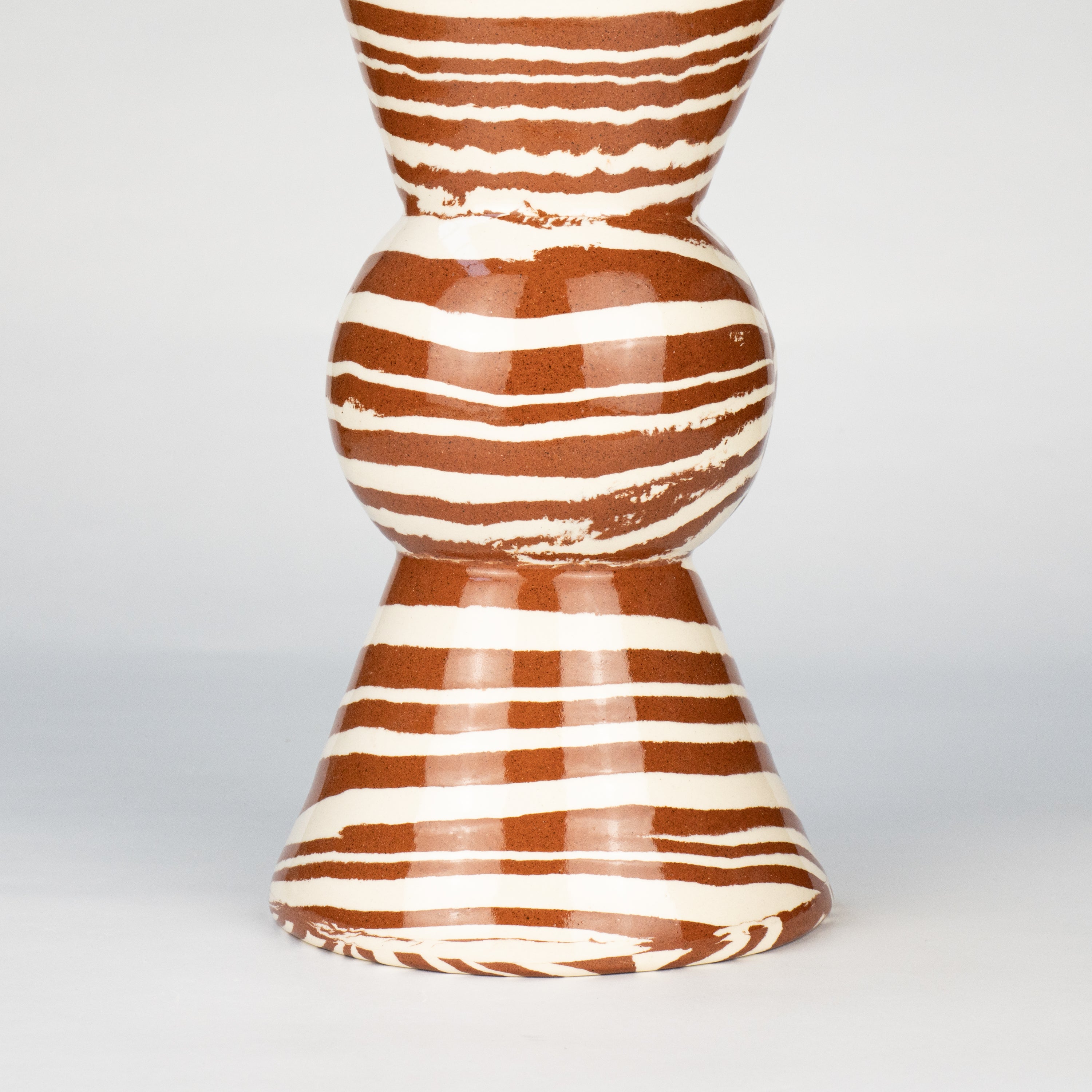 Terracotta & White Marble Mini Hewitt Vase