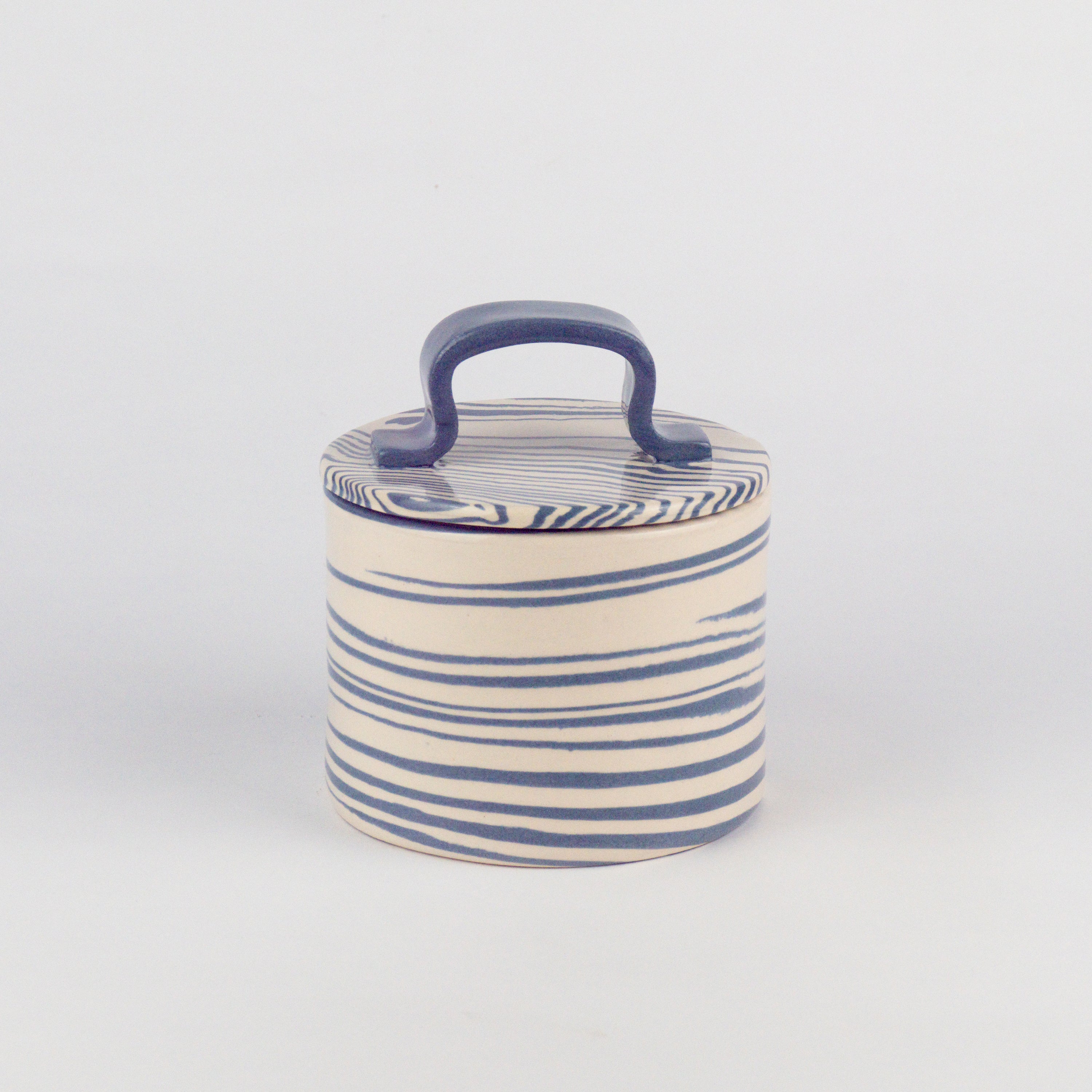 Blue & White Small Kitchen Storage Jar