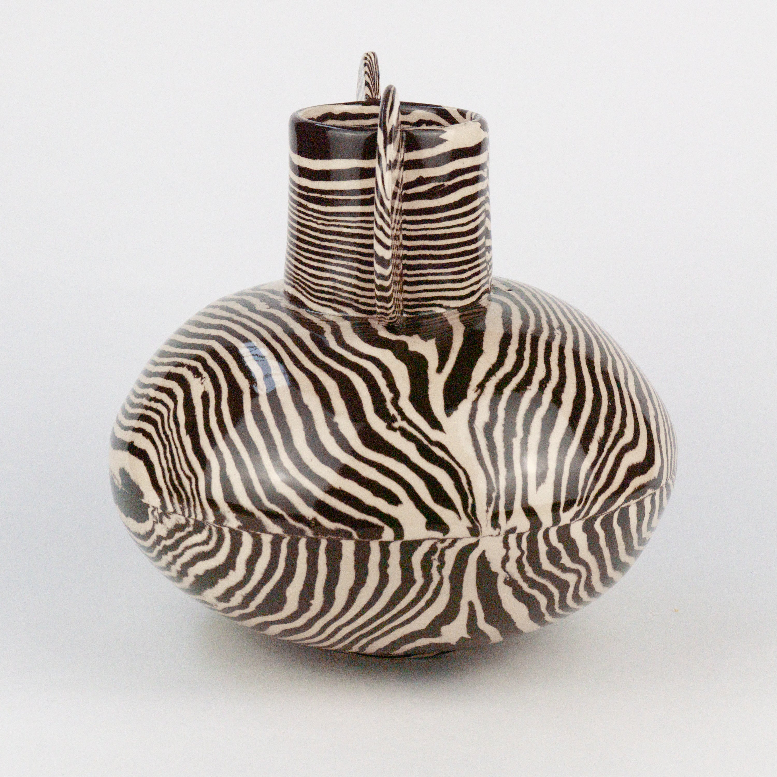 Brown & White Marble Tudor Vase