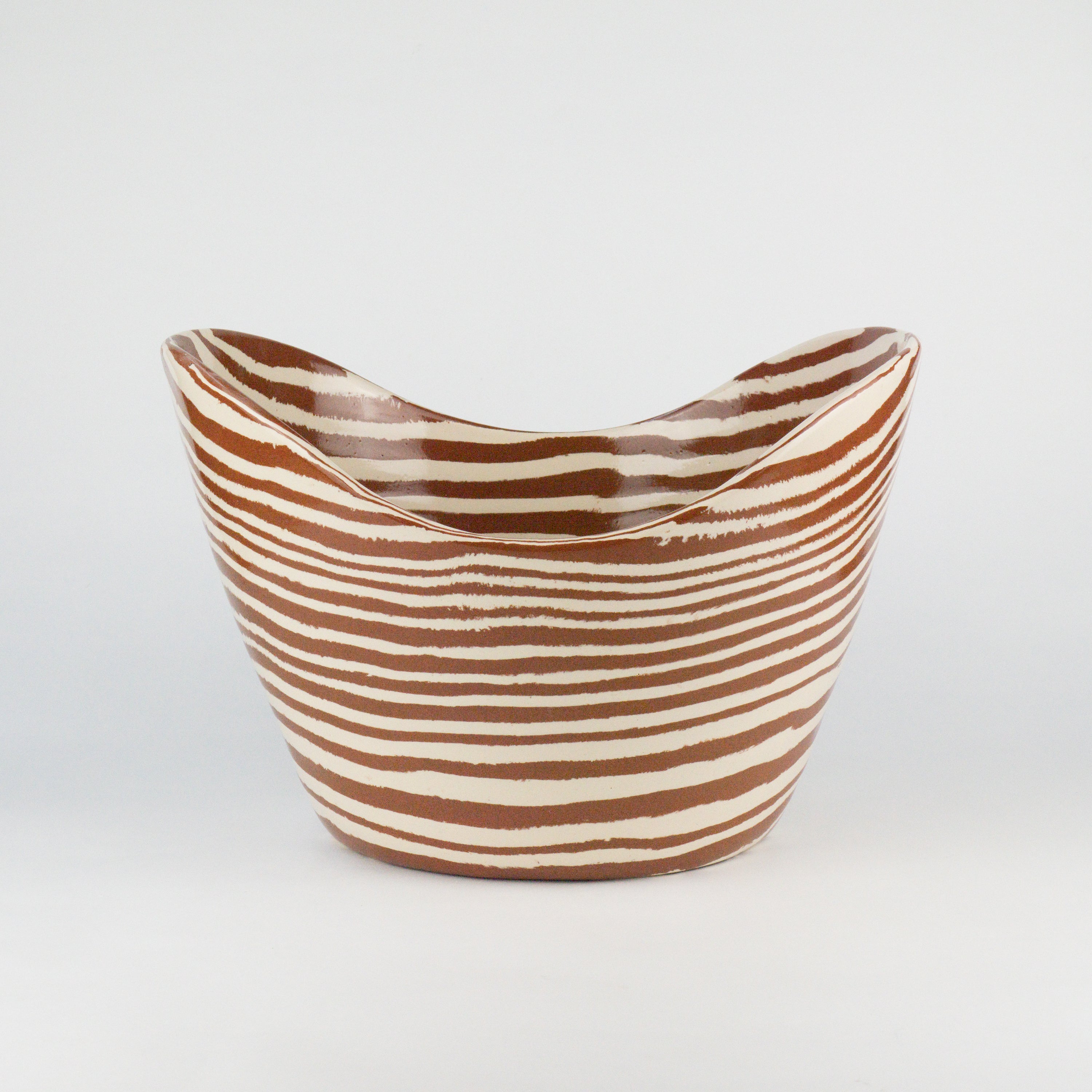 Terracotta & White Large Ice Bucket