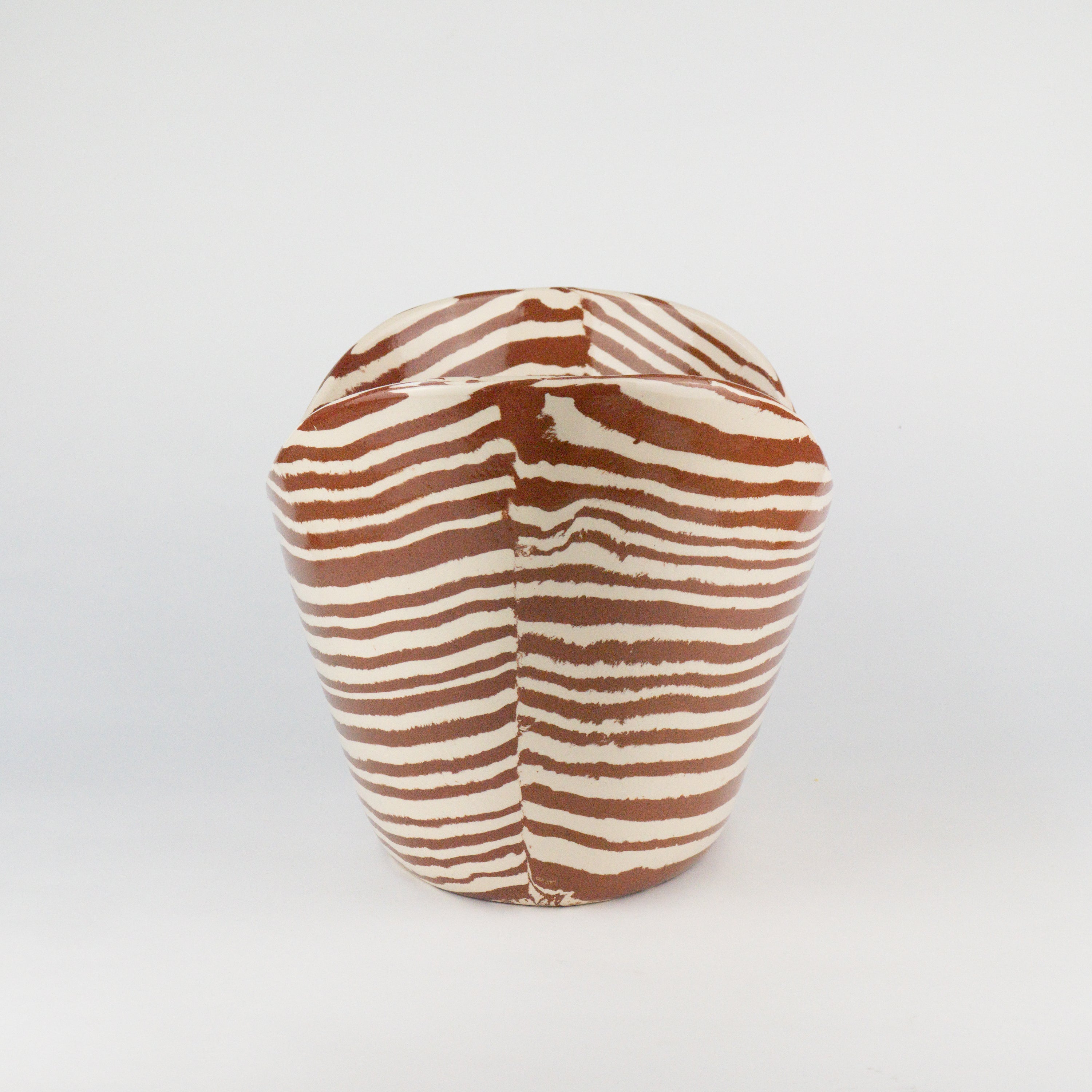 Terracotta & White Large Ice Bucket