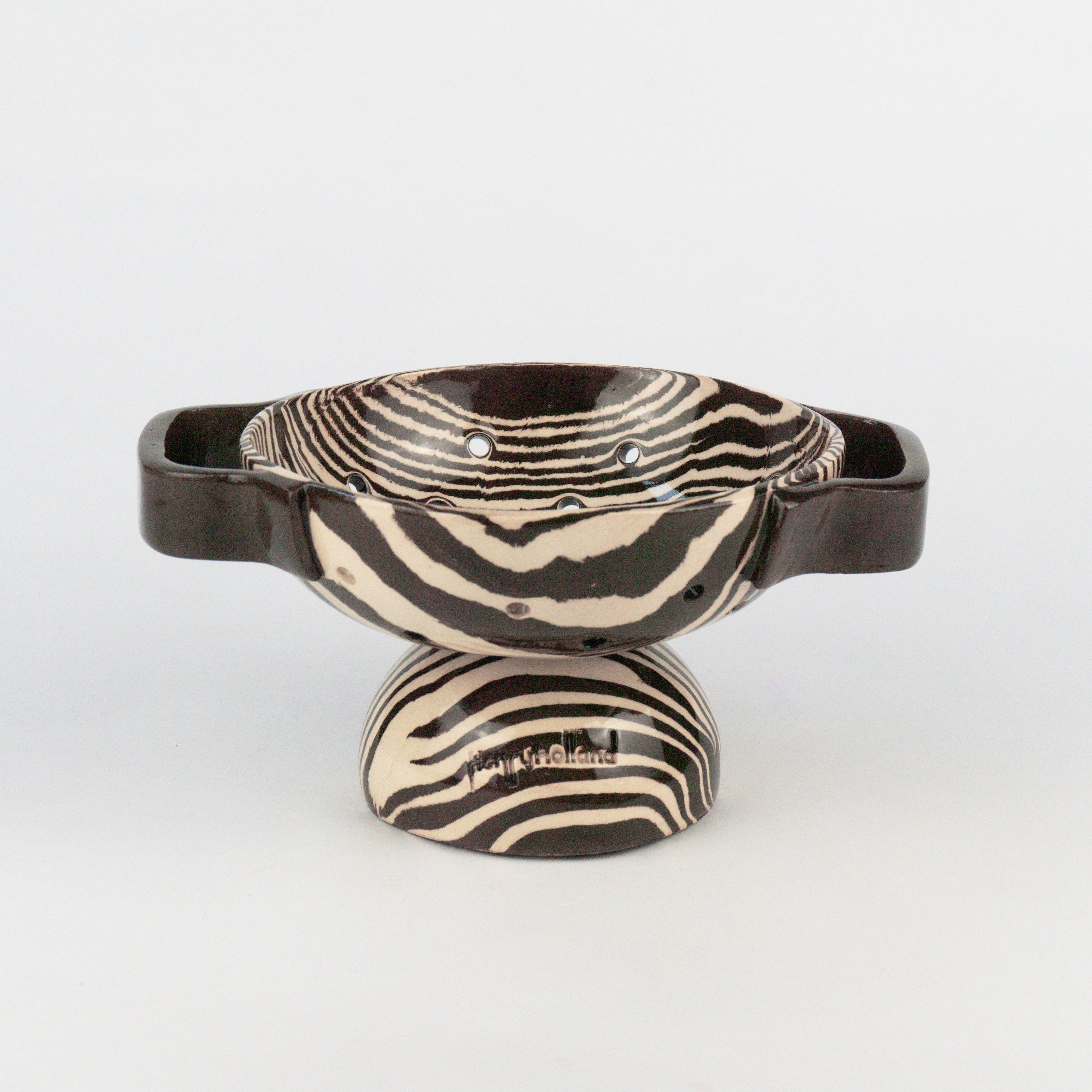 Brown & White Berry Bowl