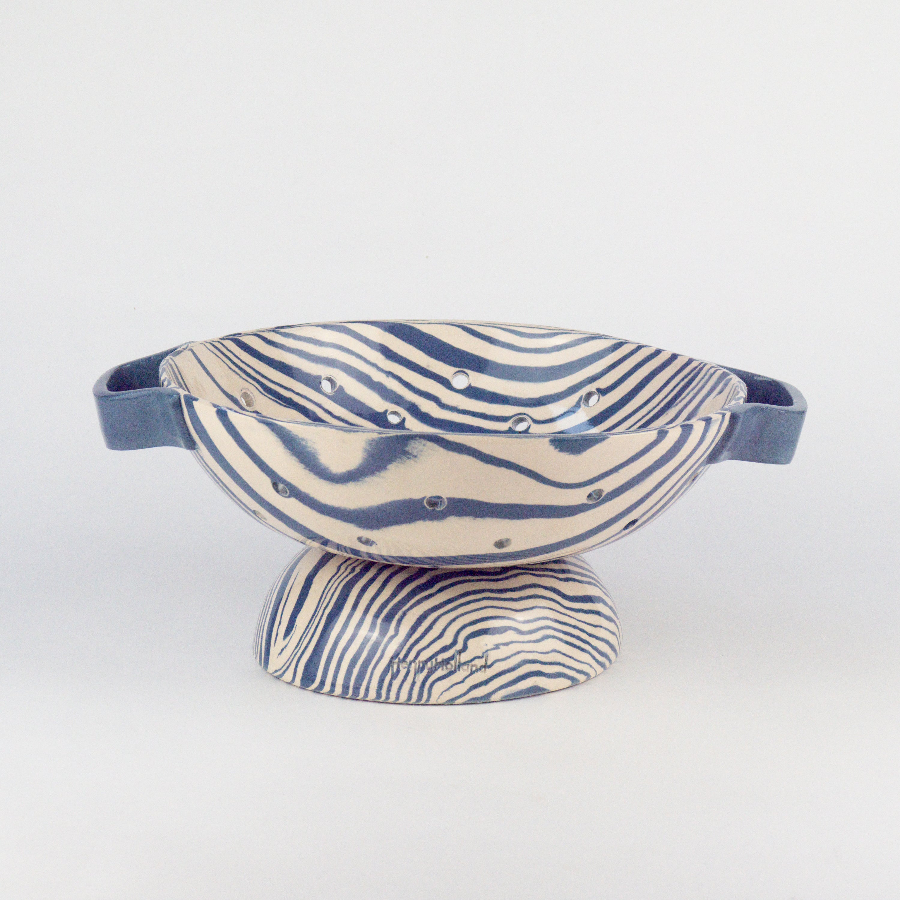 Blue & White Colander