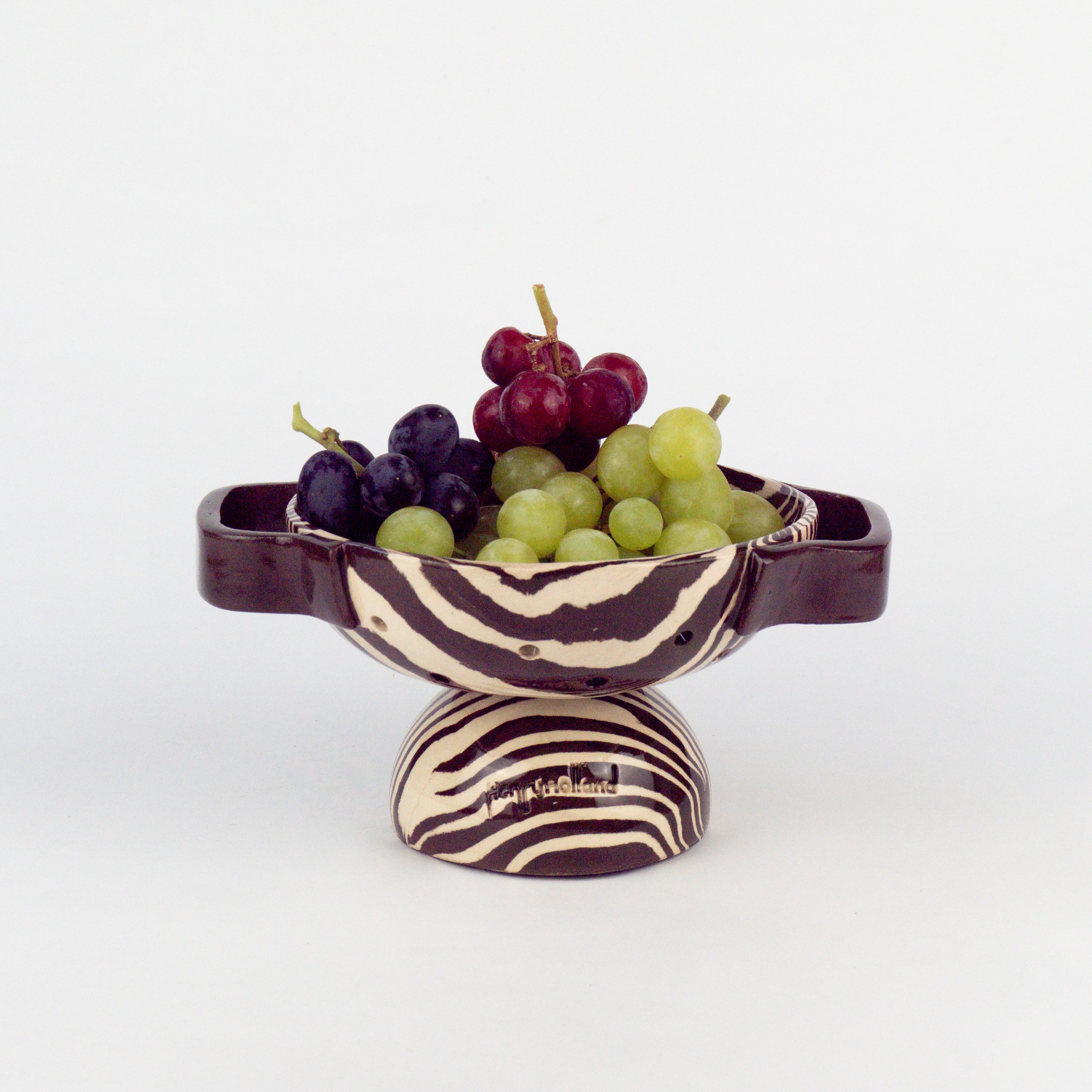 Brown & White Berry Bowl