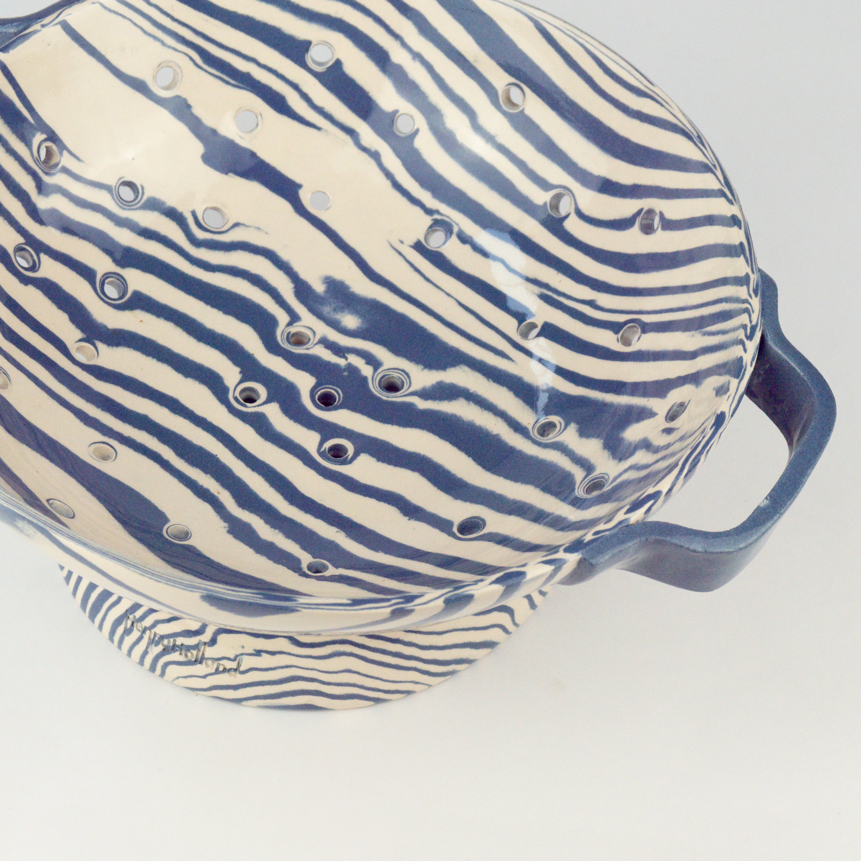 Blue & White Colander
