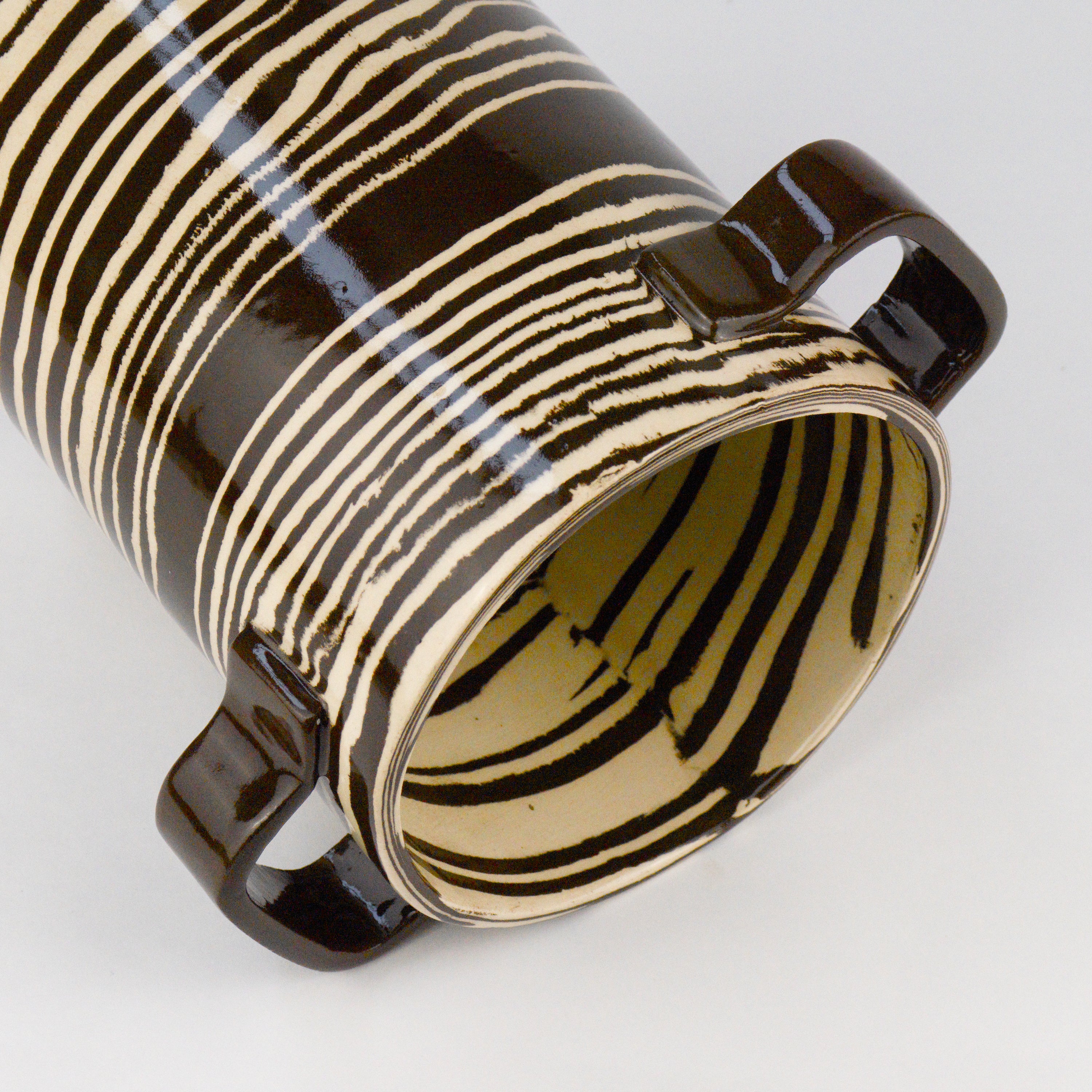 Brown & White Utensil holder