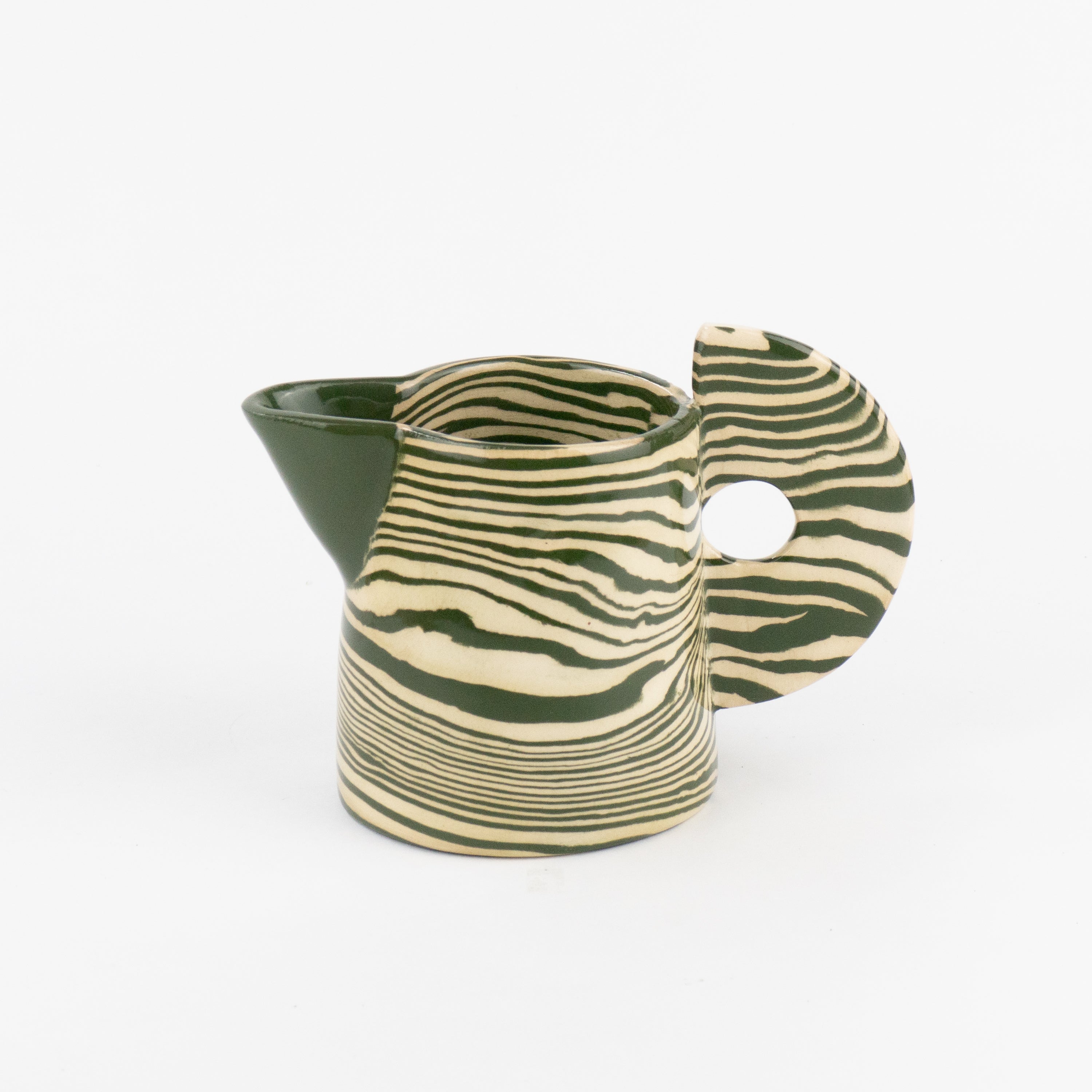 Green & White Small Jug