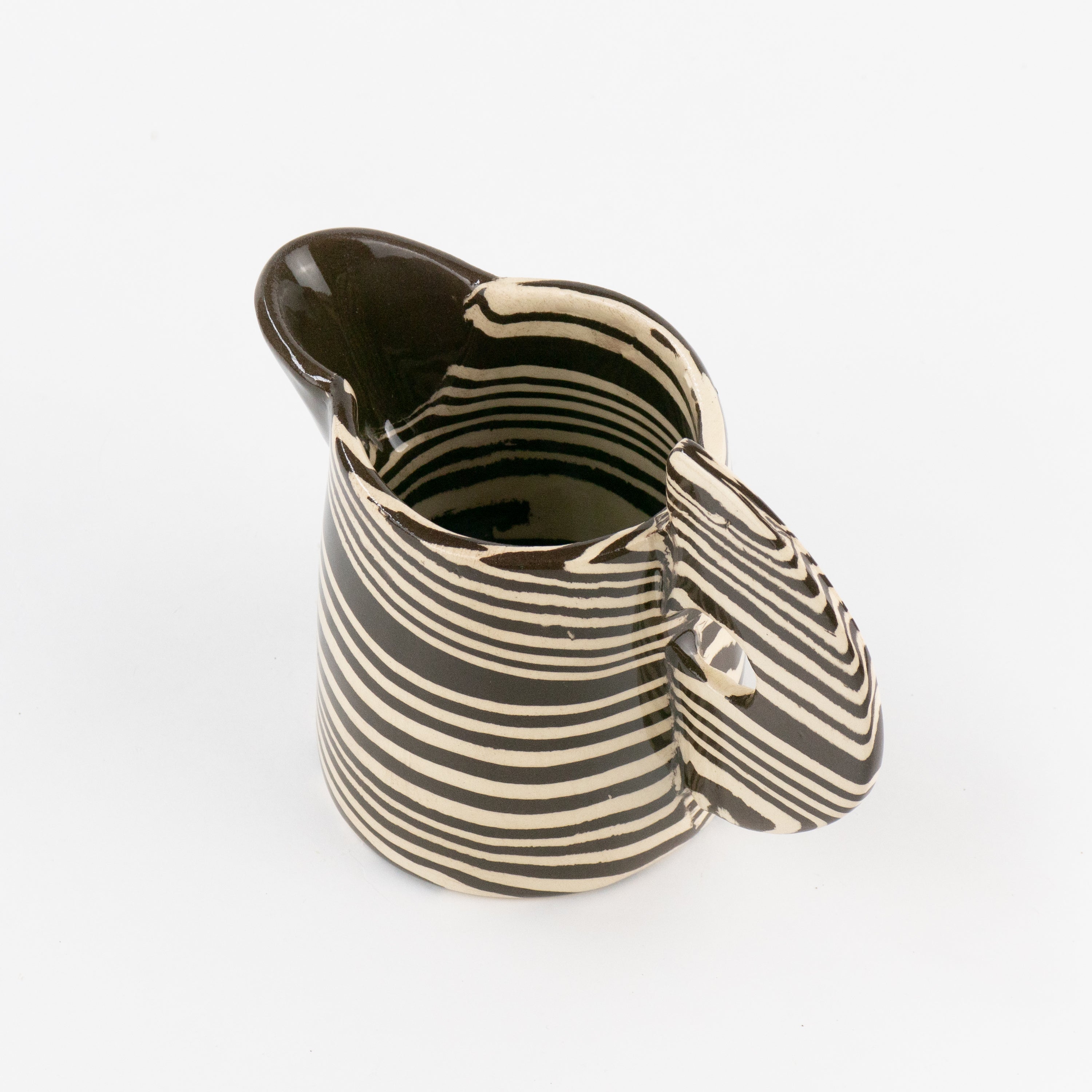 Brown & White Small Jug