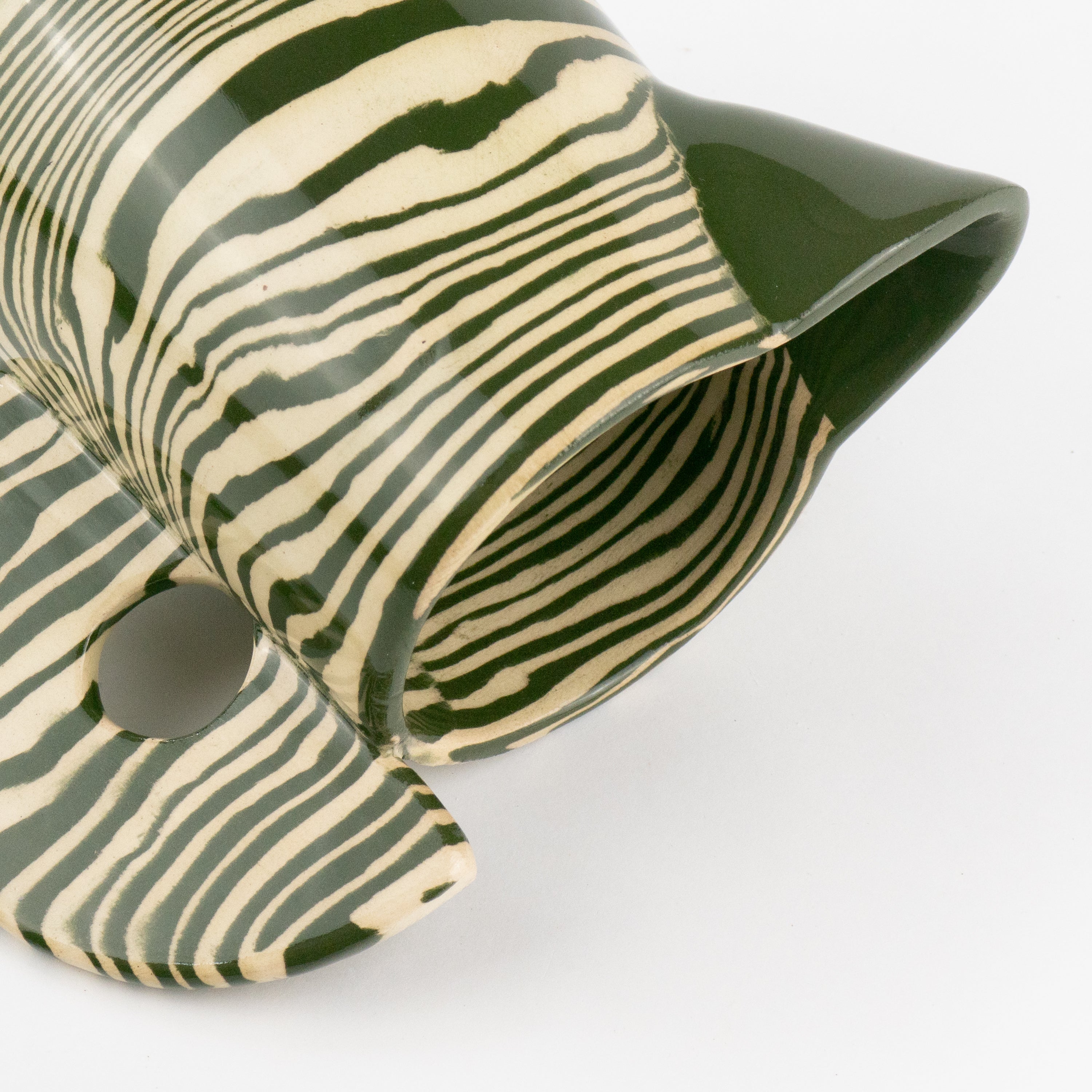 Green & White Small Jug