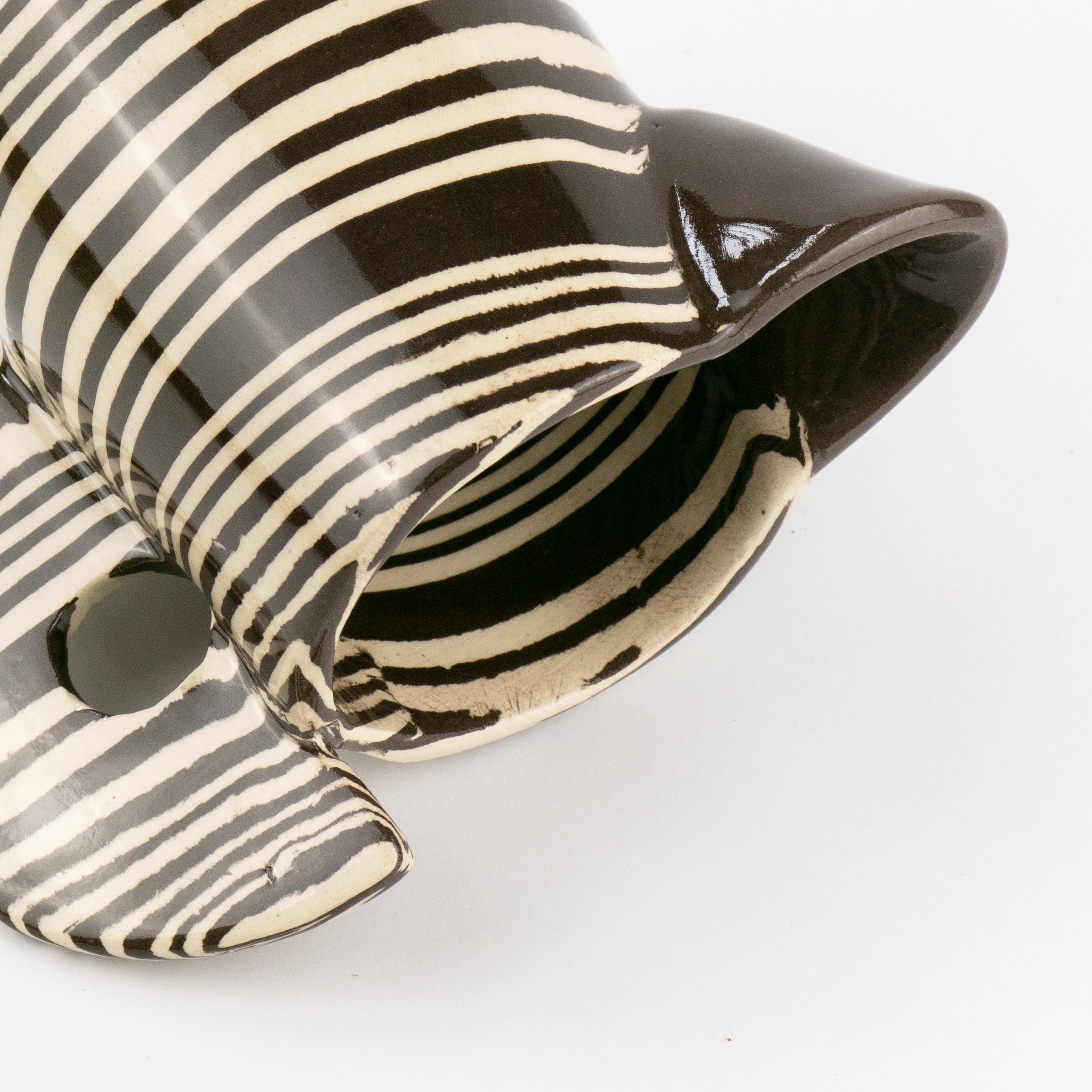 Brown & White Small Jug
