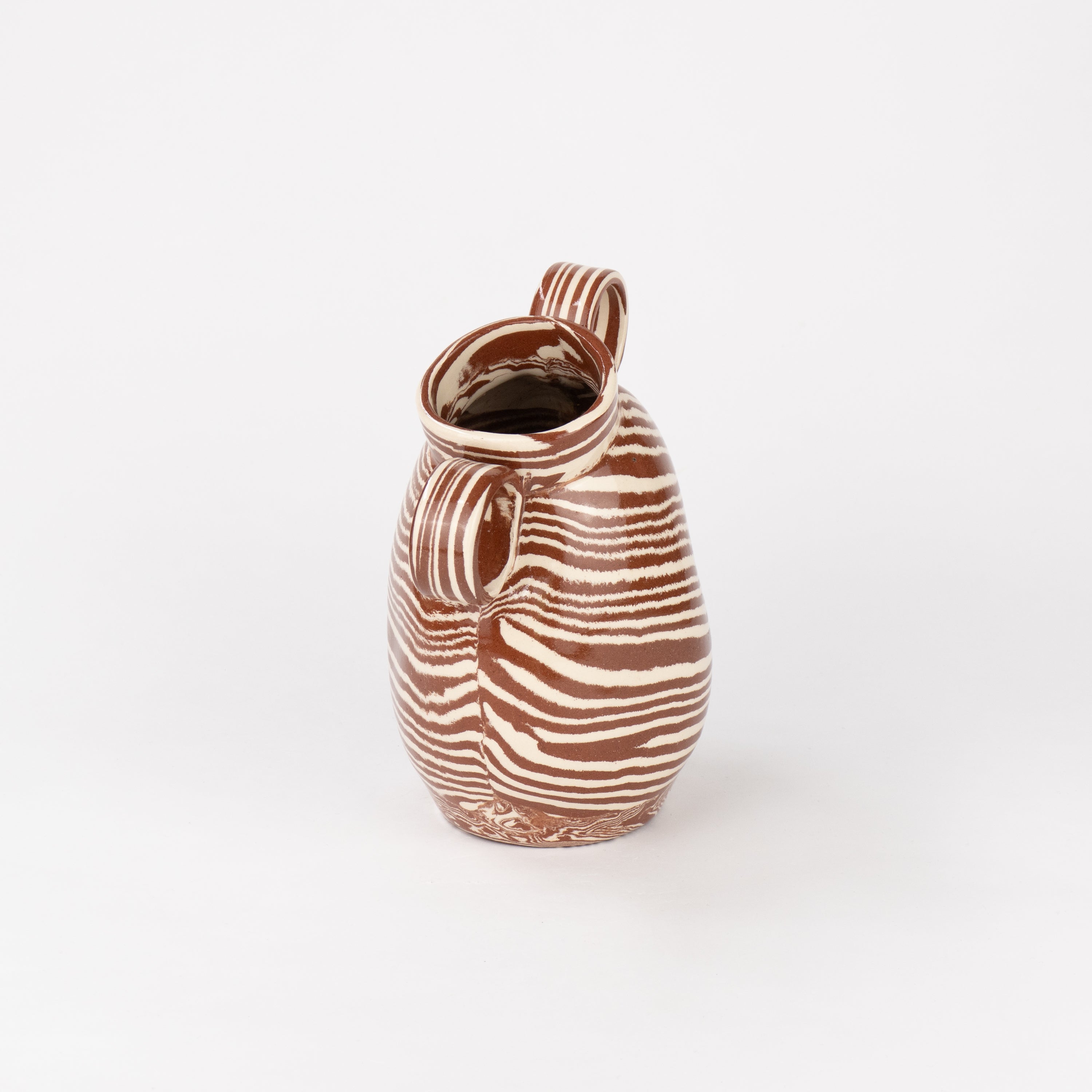 Terracotta & White Marble Mini Origin Vase