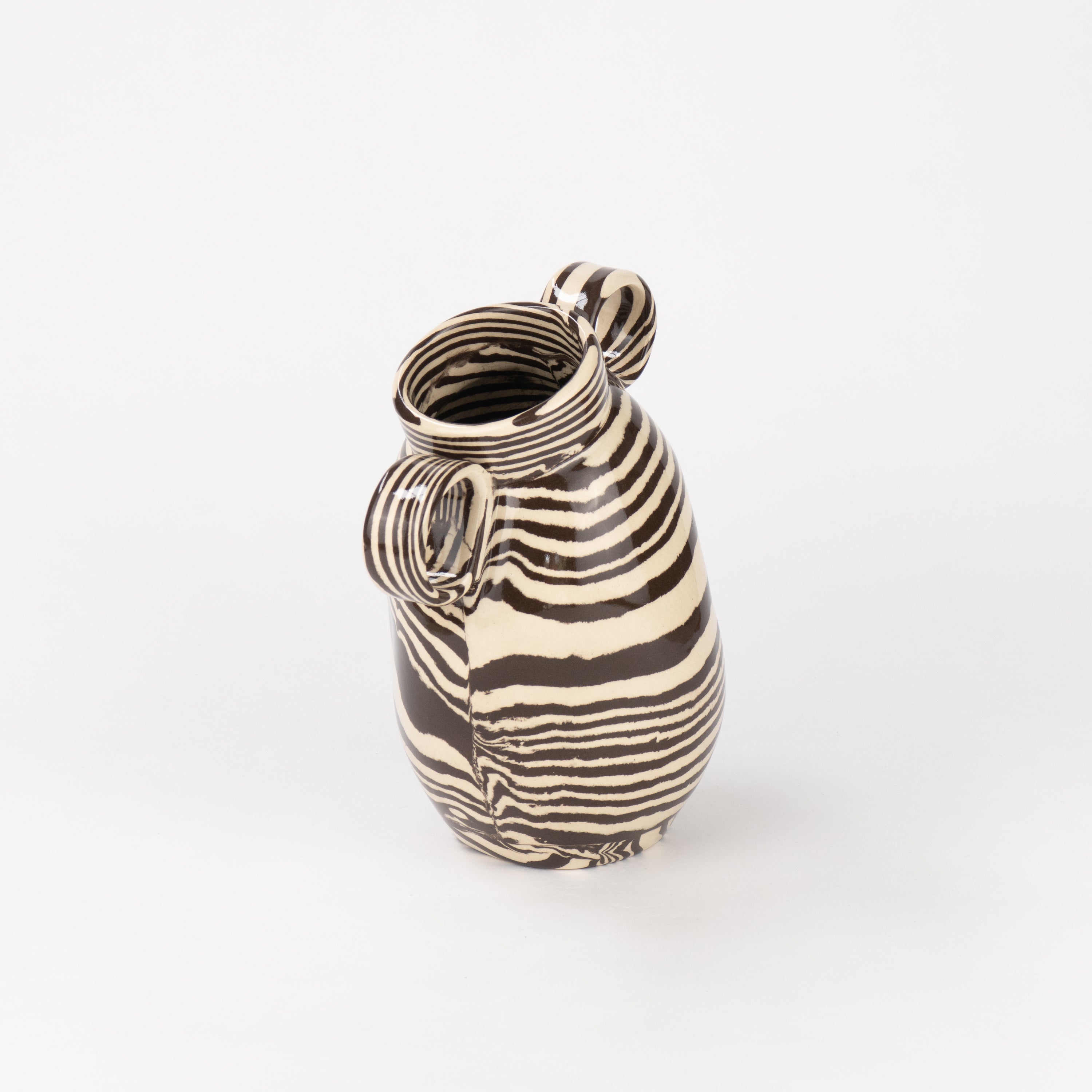 Brown & White Marble Mini Origin Vase