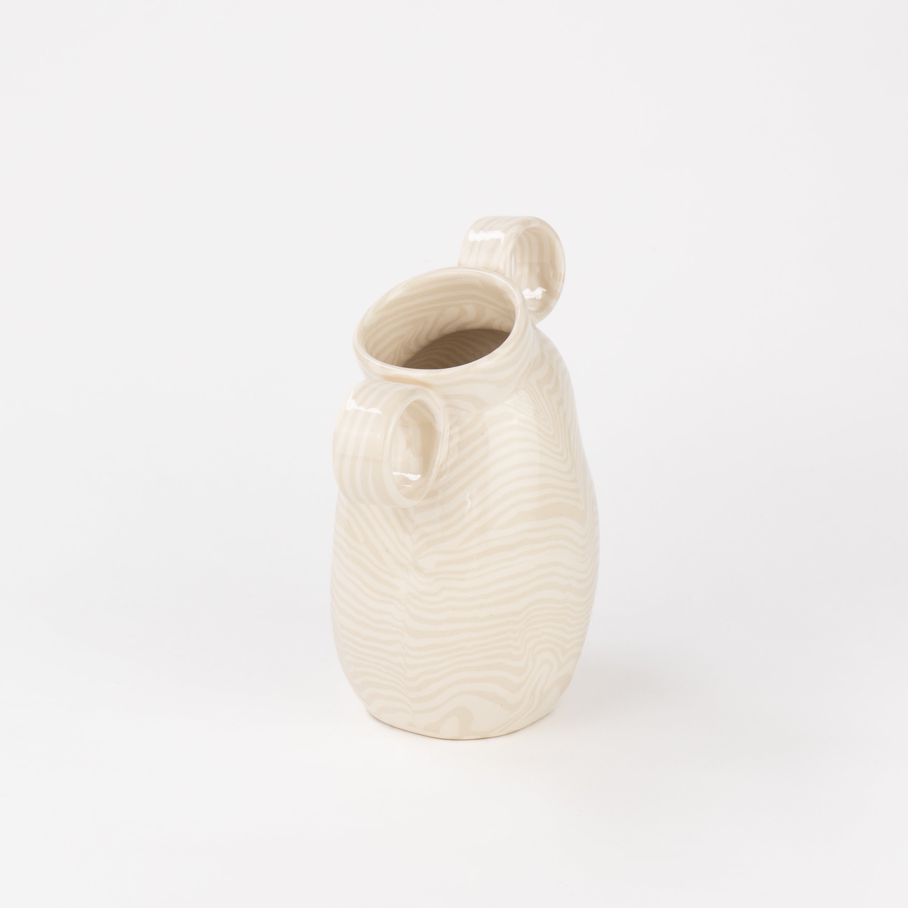 Oatmeal & White Marble Mini Origin Vase